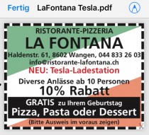 Restaurant Ristorante Pizzeria La Fontana in Wangen 