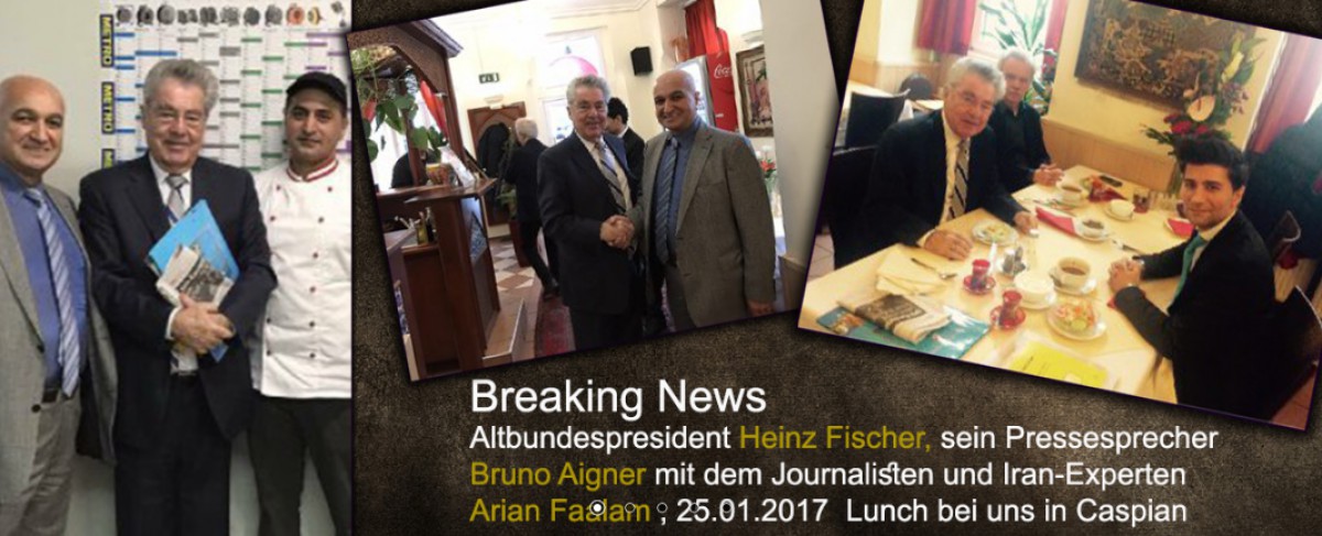 Alt-Bundespräsident Heinz Fischer besucht das Restaurant Caspian!