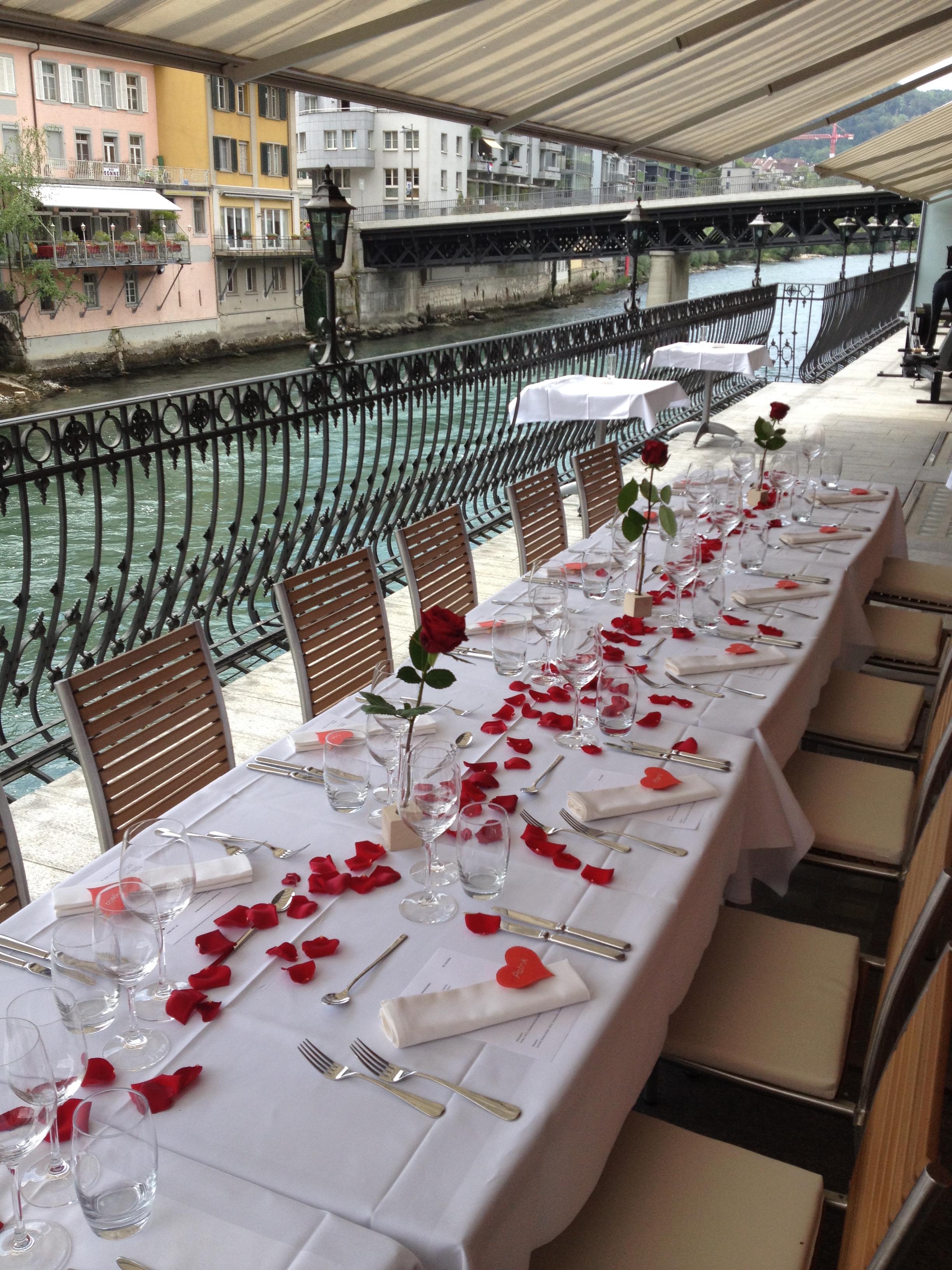 Terrasse über der Limmat