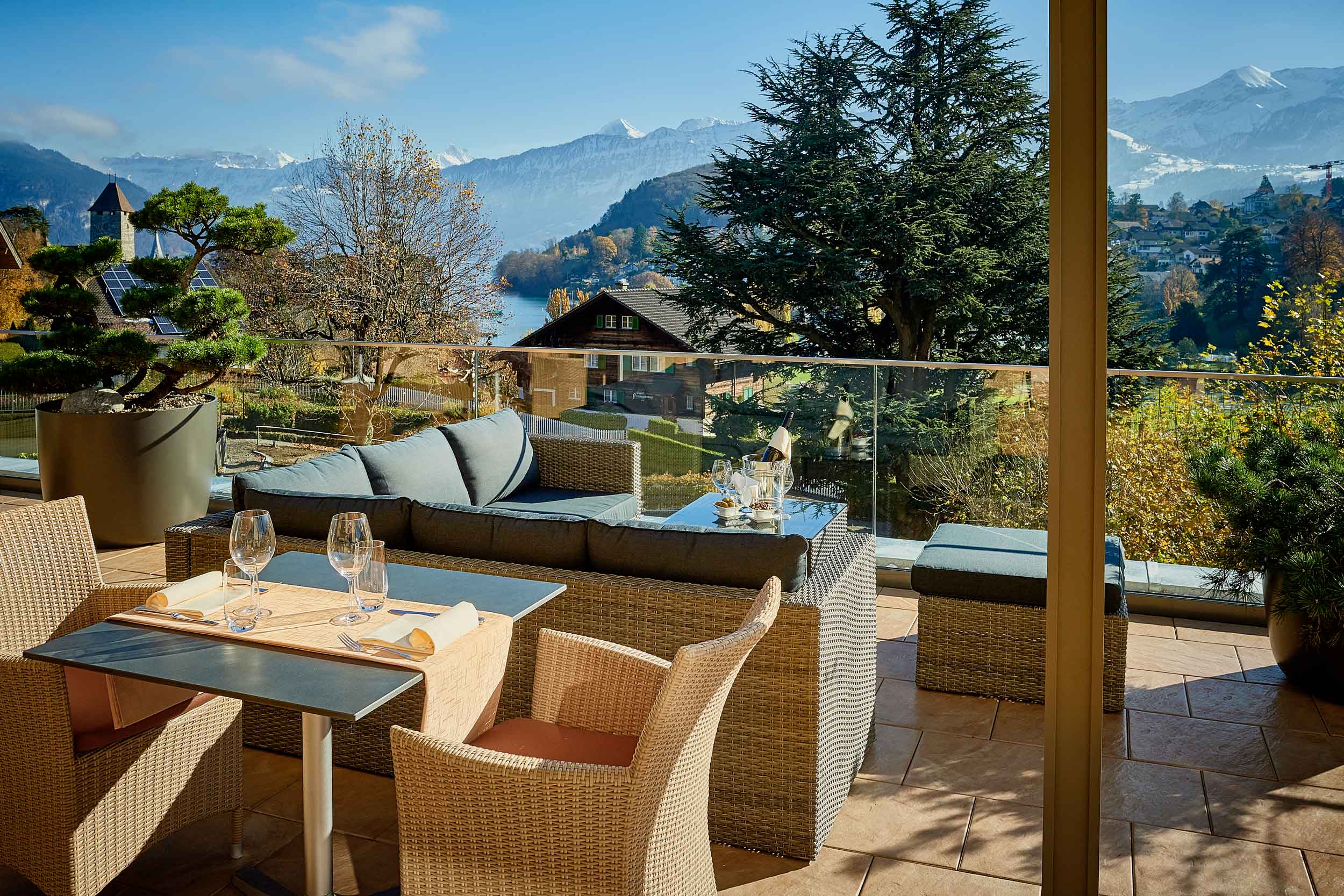 Wintergarten und Seeterrasse