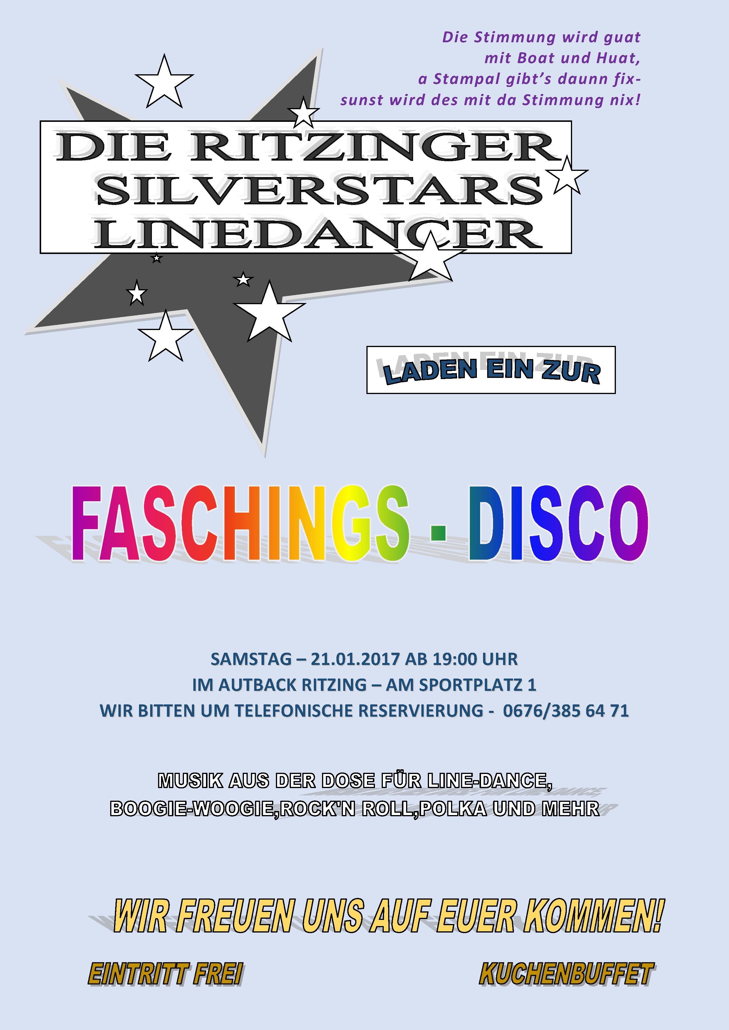 Faschings Disco der Ritzinger SILVERSTARS LINEDANCER