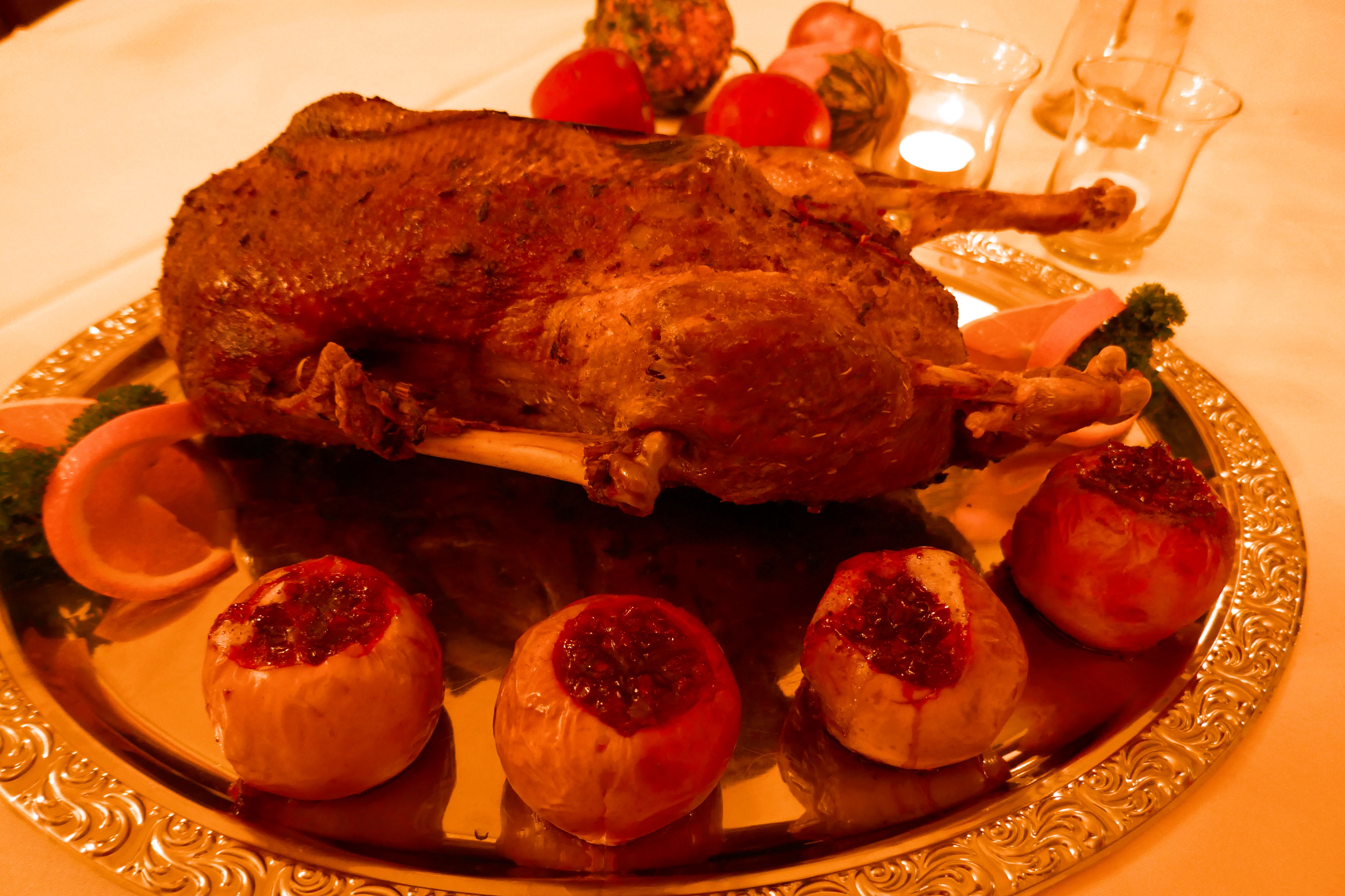 traditionelles Gänseessen