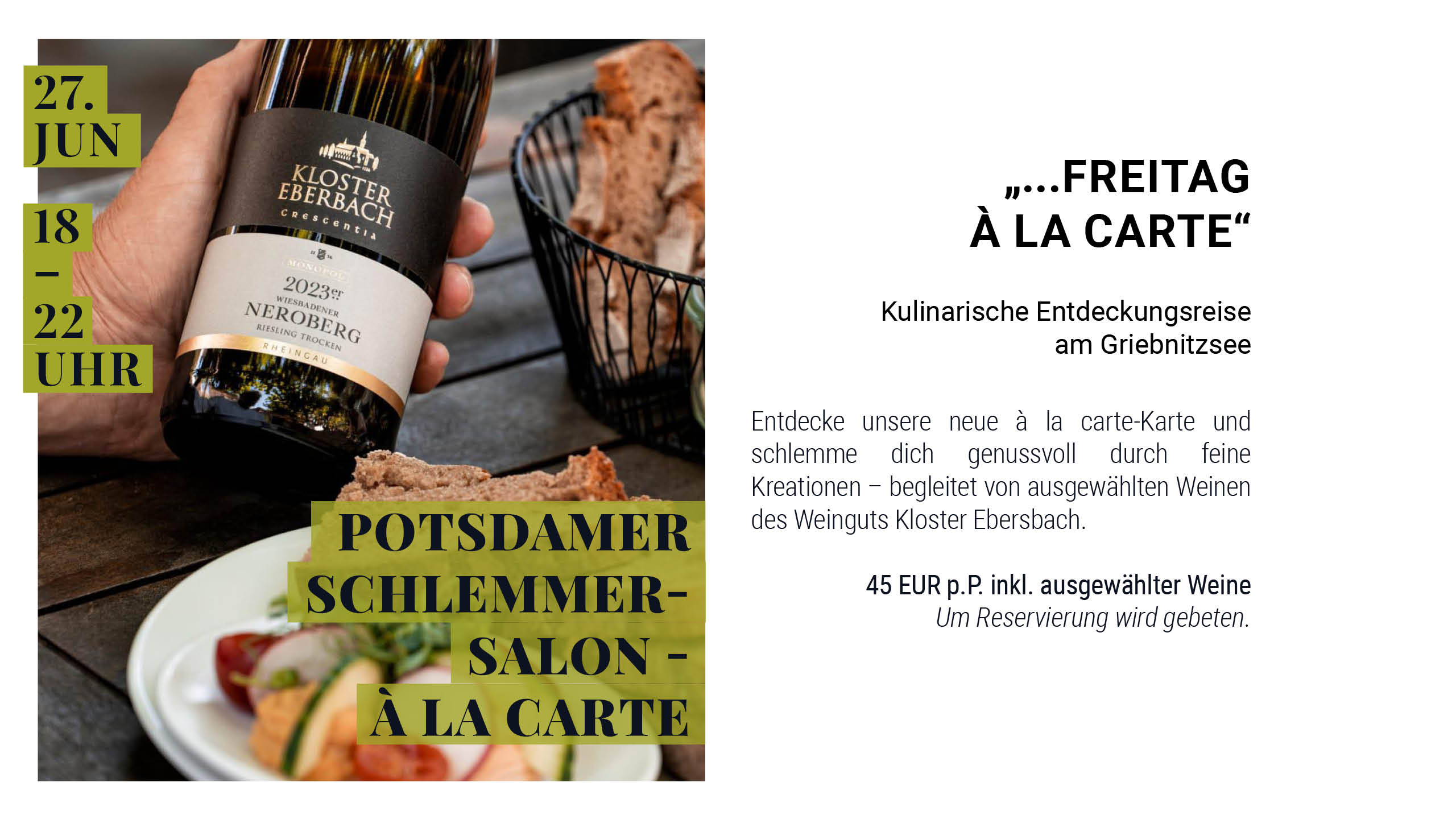 Potsdamer Schlemmersalon - Wo Potsdam genießt.