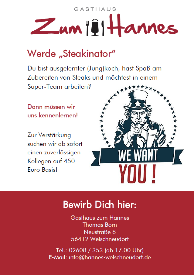 Stellenanzeige (Jung) Koch / Kochin (M/W/D) gesucht