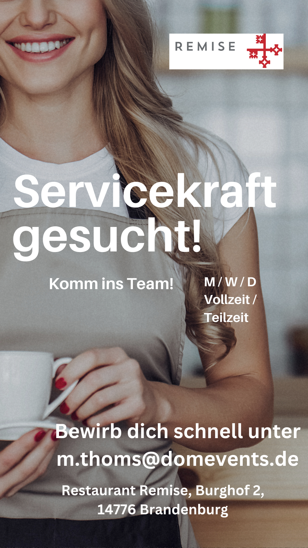 Stellenanzeige Servicekraft