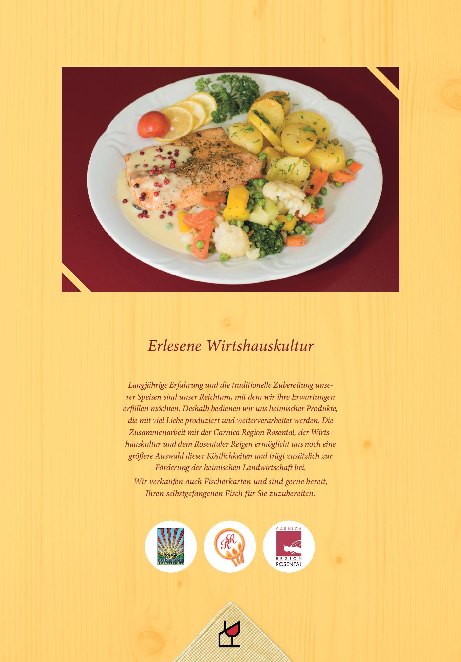 Speisekarte Gasthaus - Gostišče - Trattoria Ogris in Ludmannsdorf, Seite 8