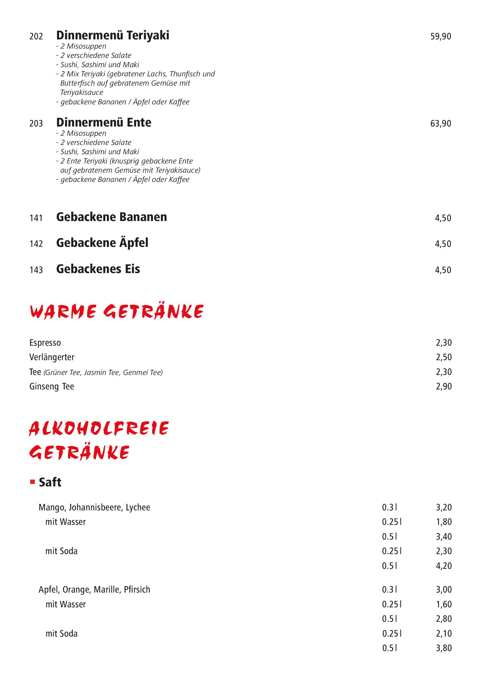 Speisekarte Kenzi in Innsbruck, Seite 10