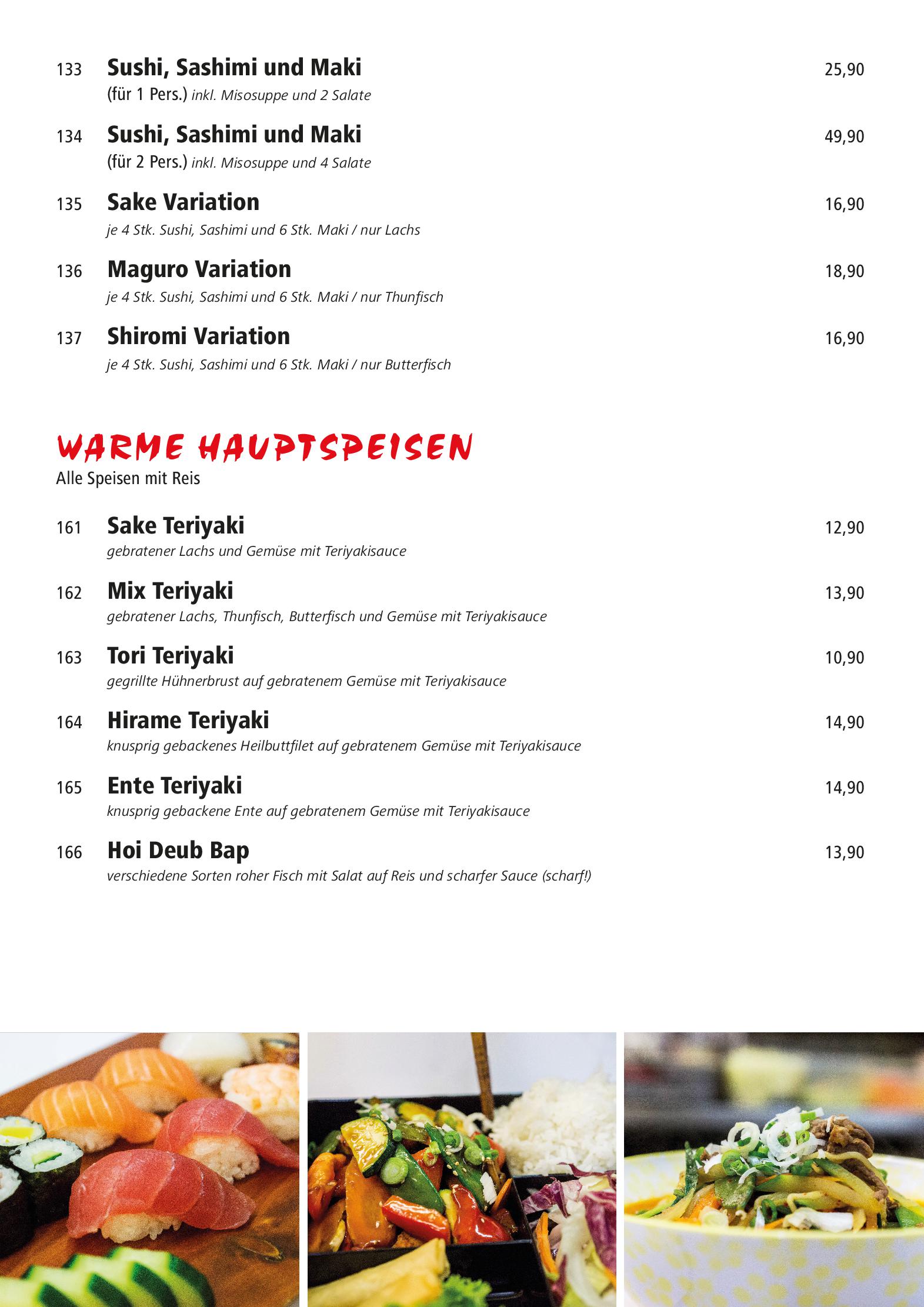 Speisekarte Kenzi in Innsbruck, Seite 8