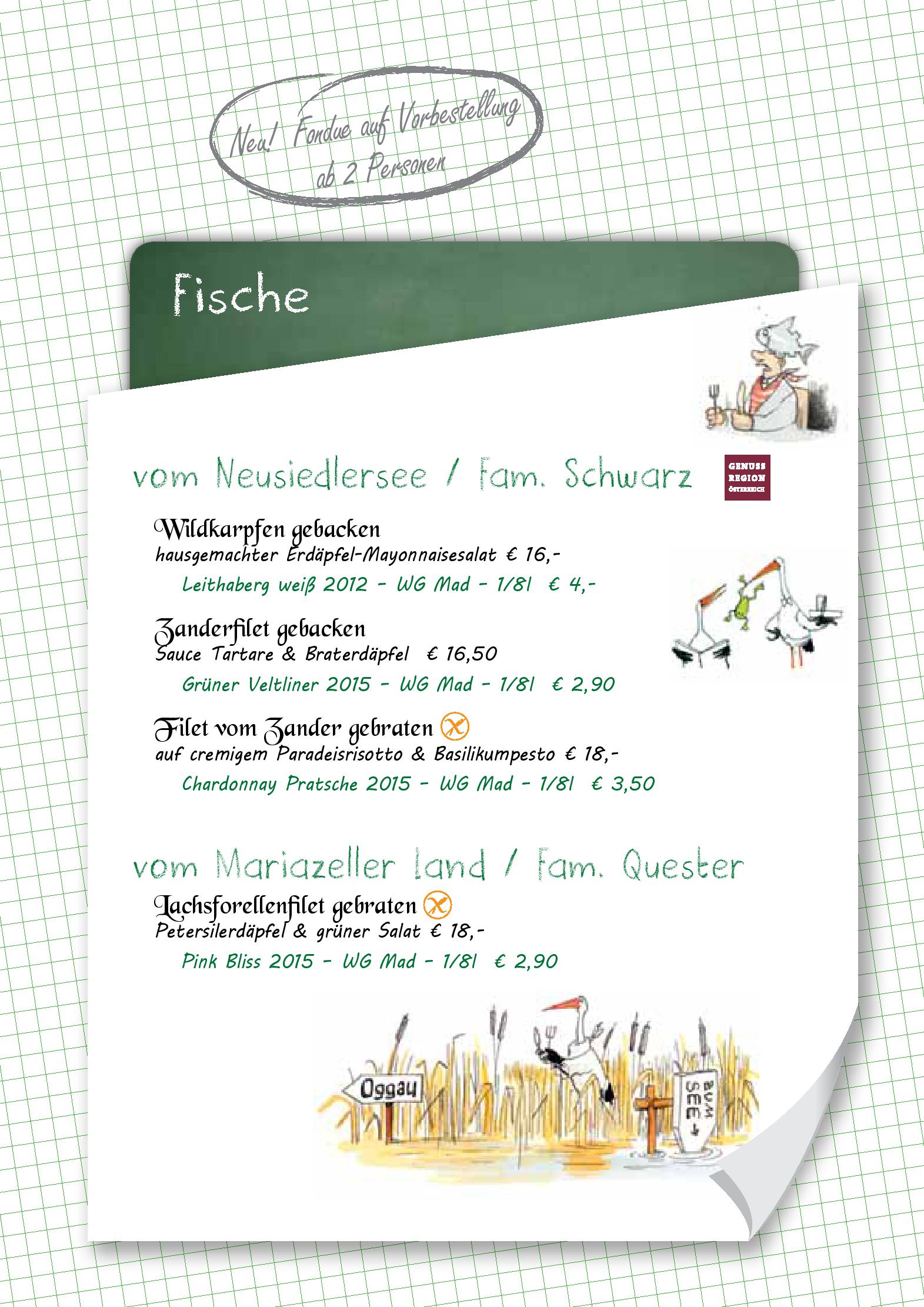 Speisekarte Zum Herztröpferl in Oggau, Seite 7