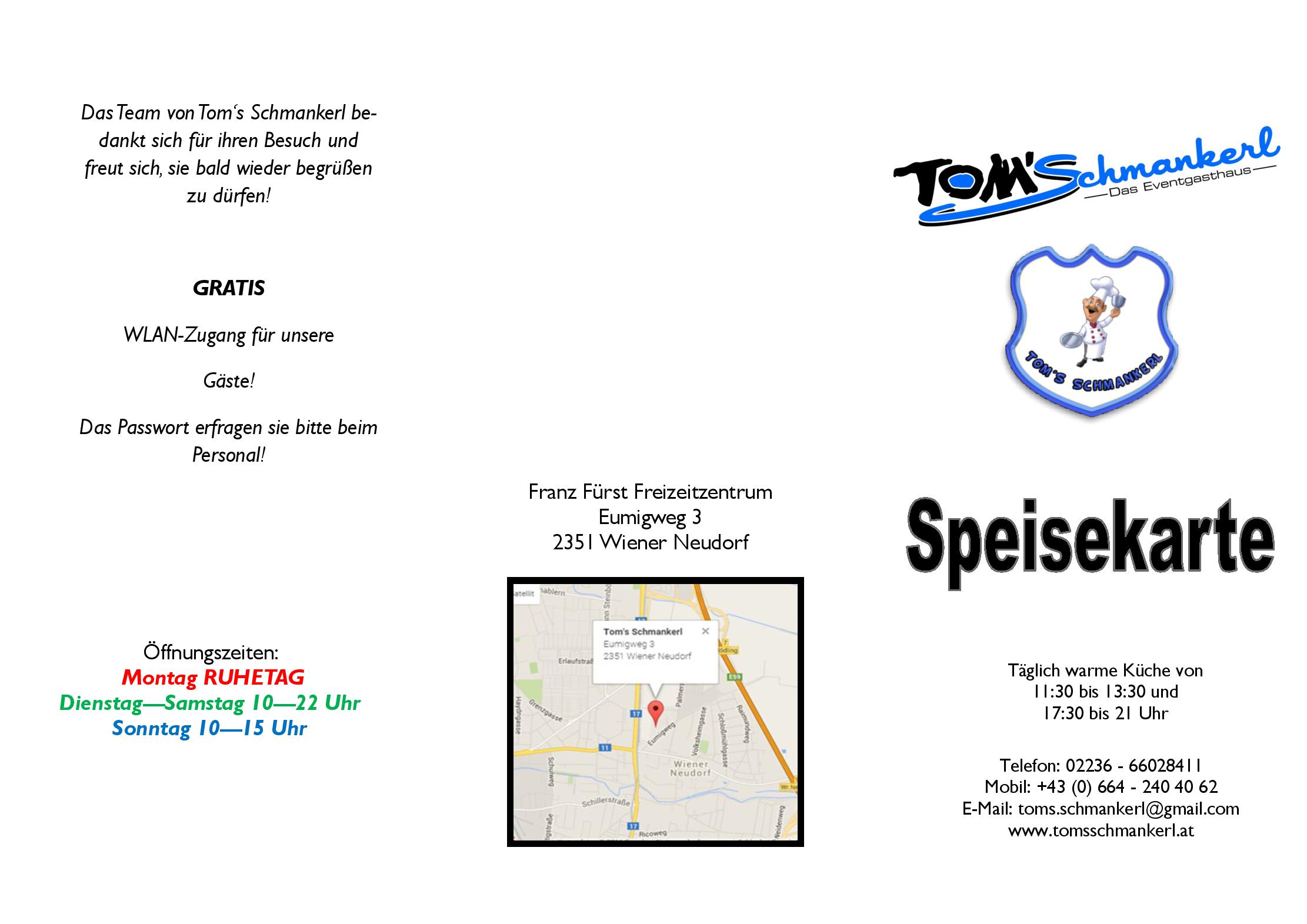 Speisekarte Toms Schmankerl in Wiener Neudorf, Seite 4