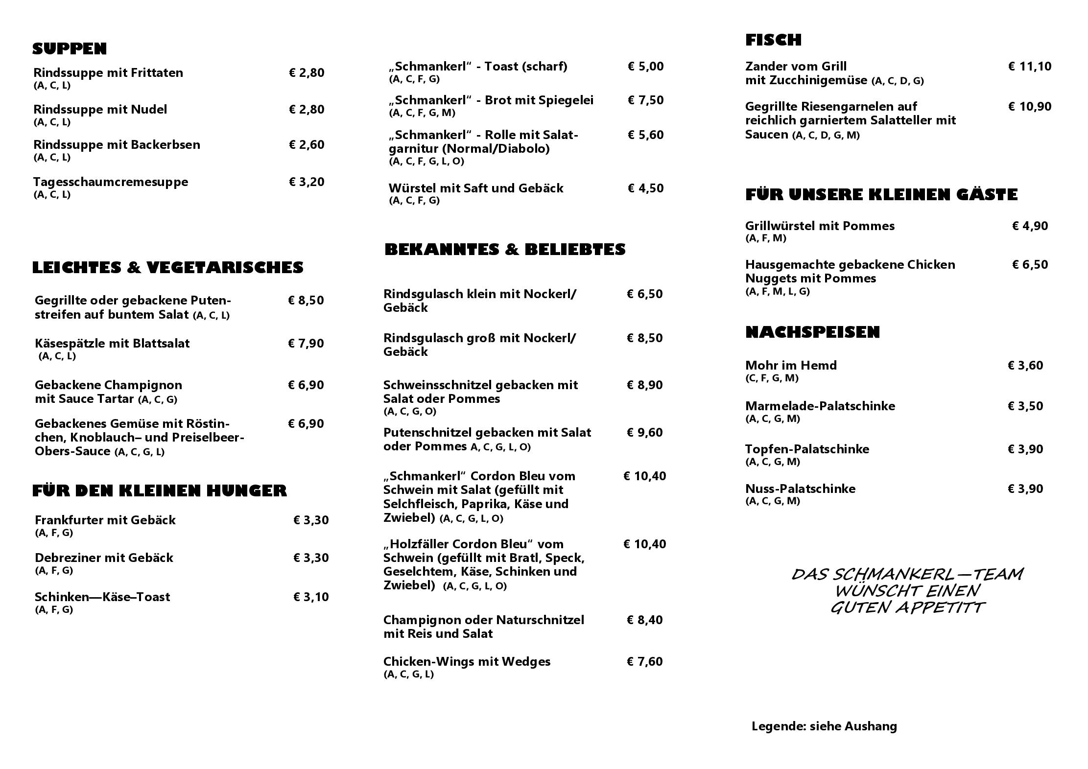 Speisekarte Toms Schmankerl in Wiener Neudorf, Seite 3