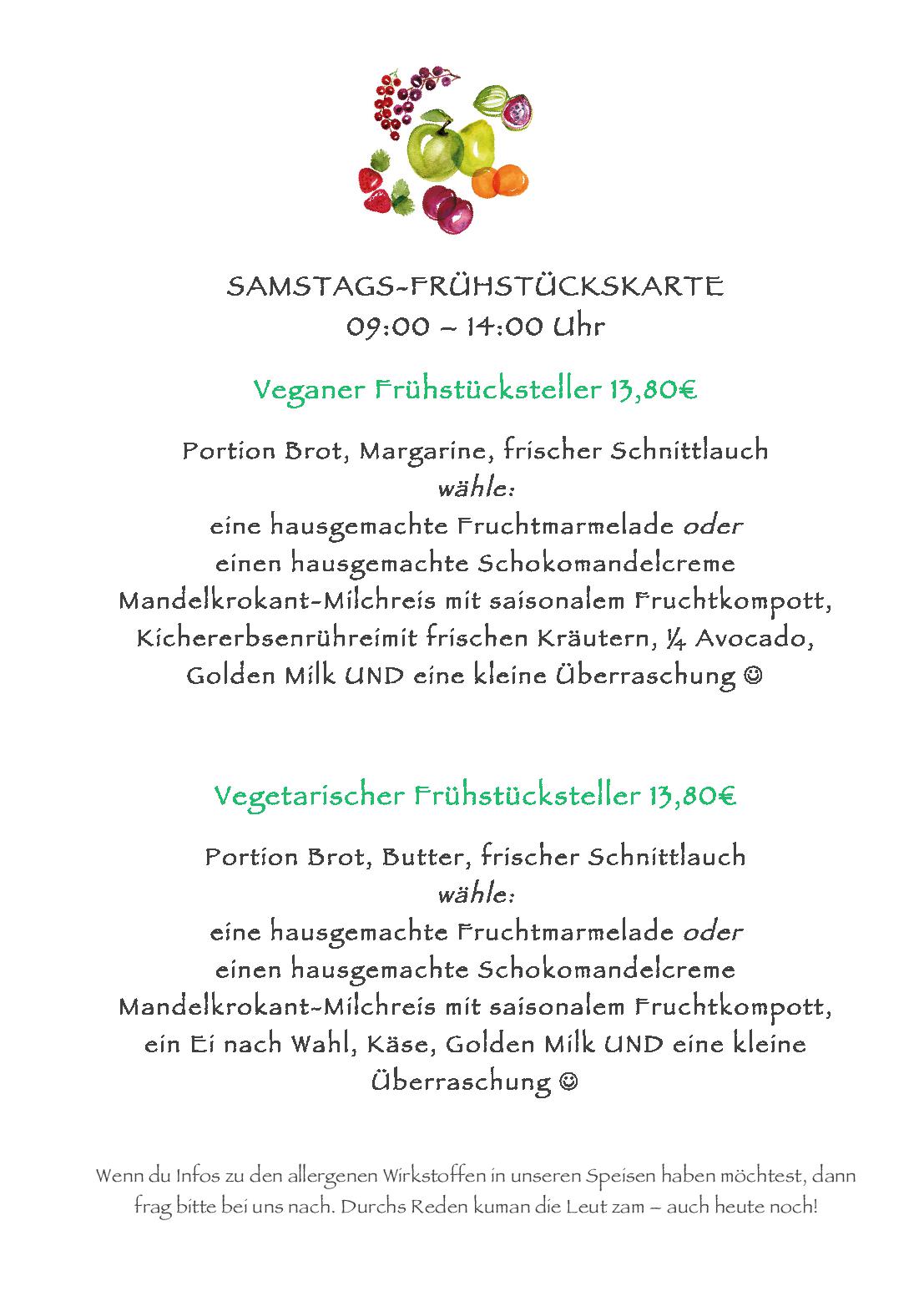 Speisekarte MarctStandl in Wien, Seite 4