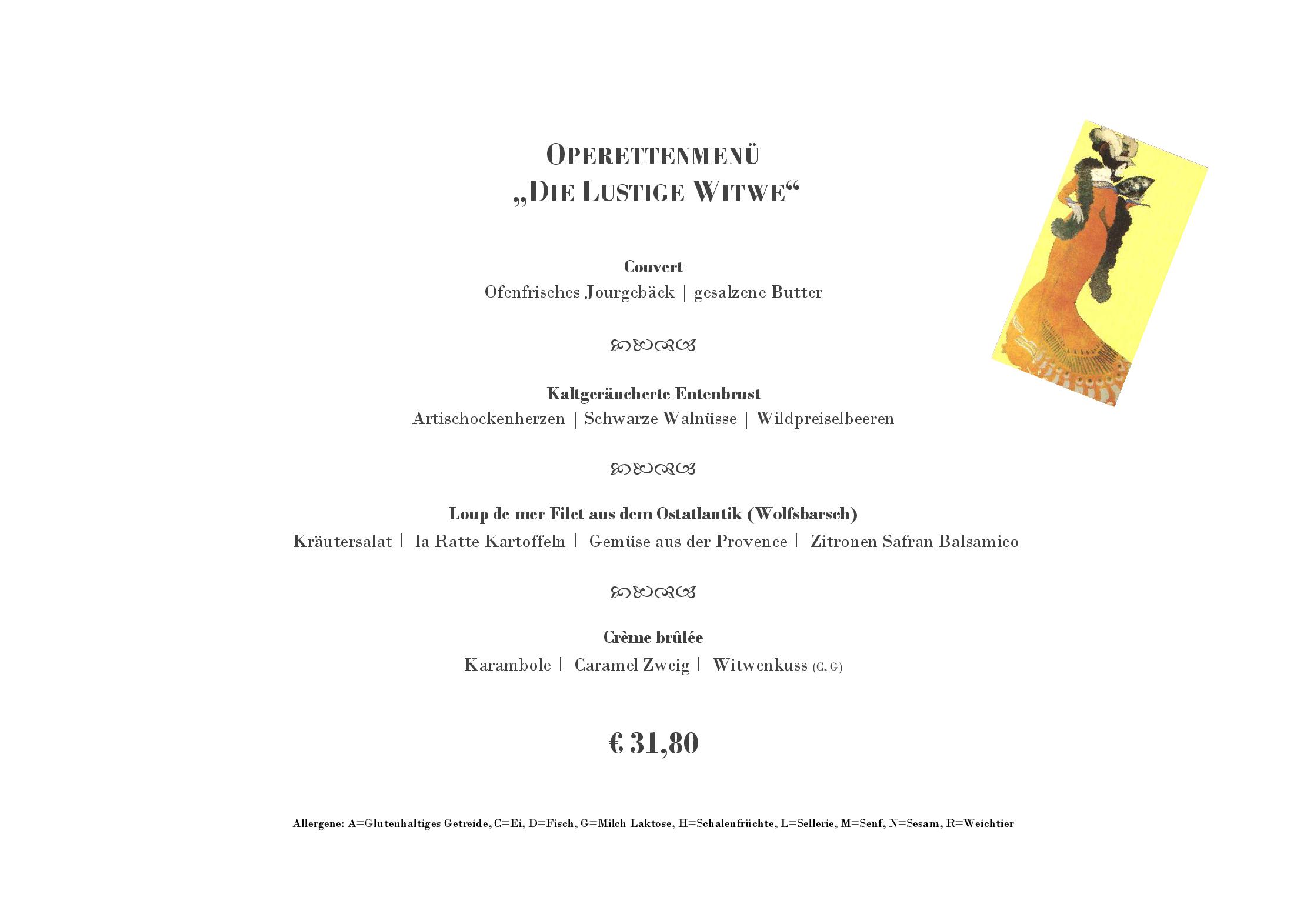 Speisekarte Kongress & TheaterHaus Bad Ischl in Bad Ischl, Seite 1