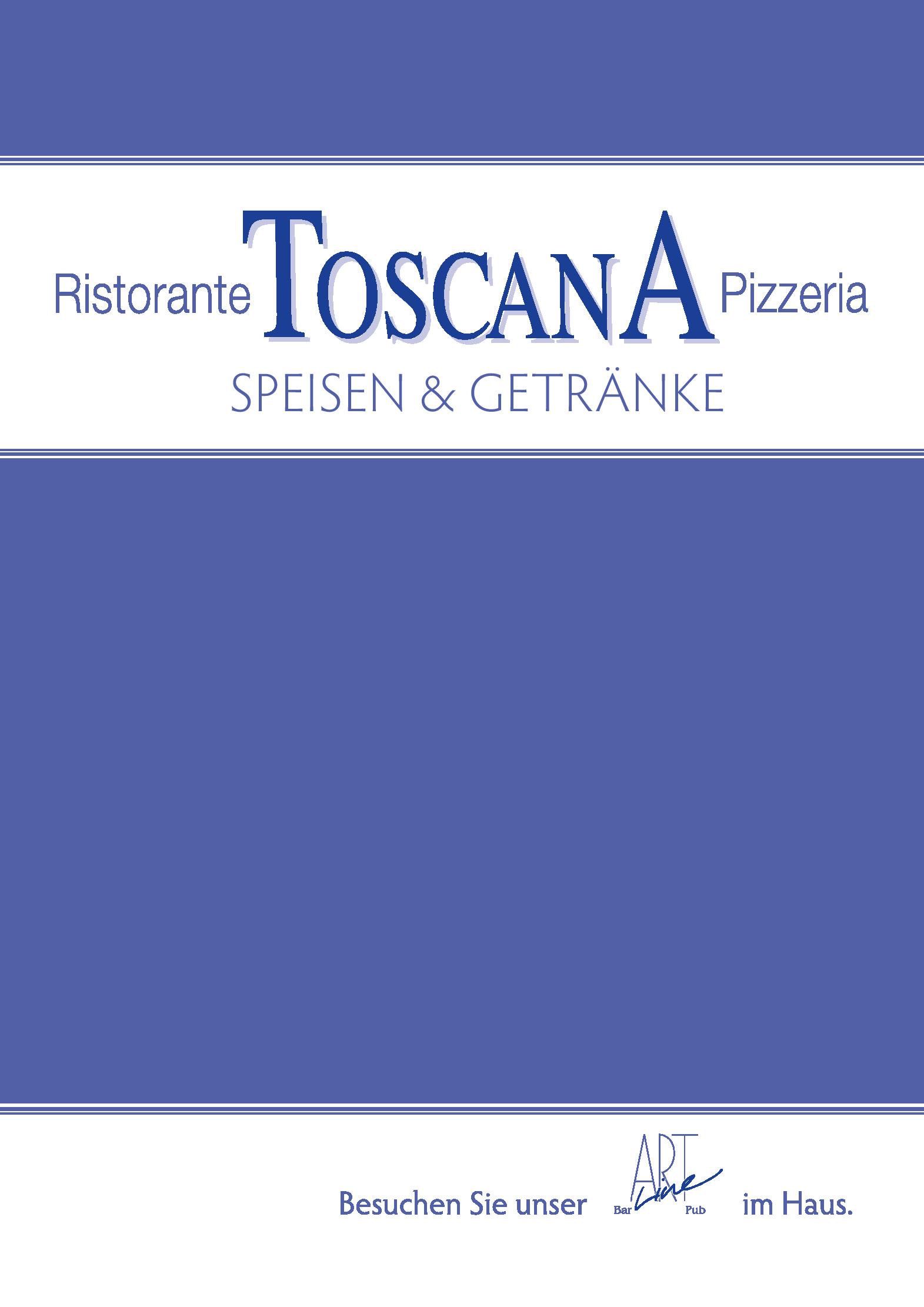 Speisekarte Pizzeria Toscana in Tamsweg, Seite 4