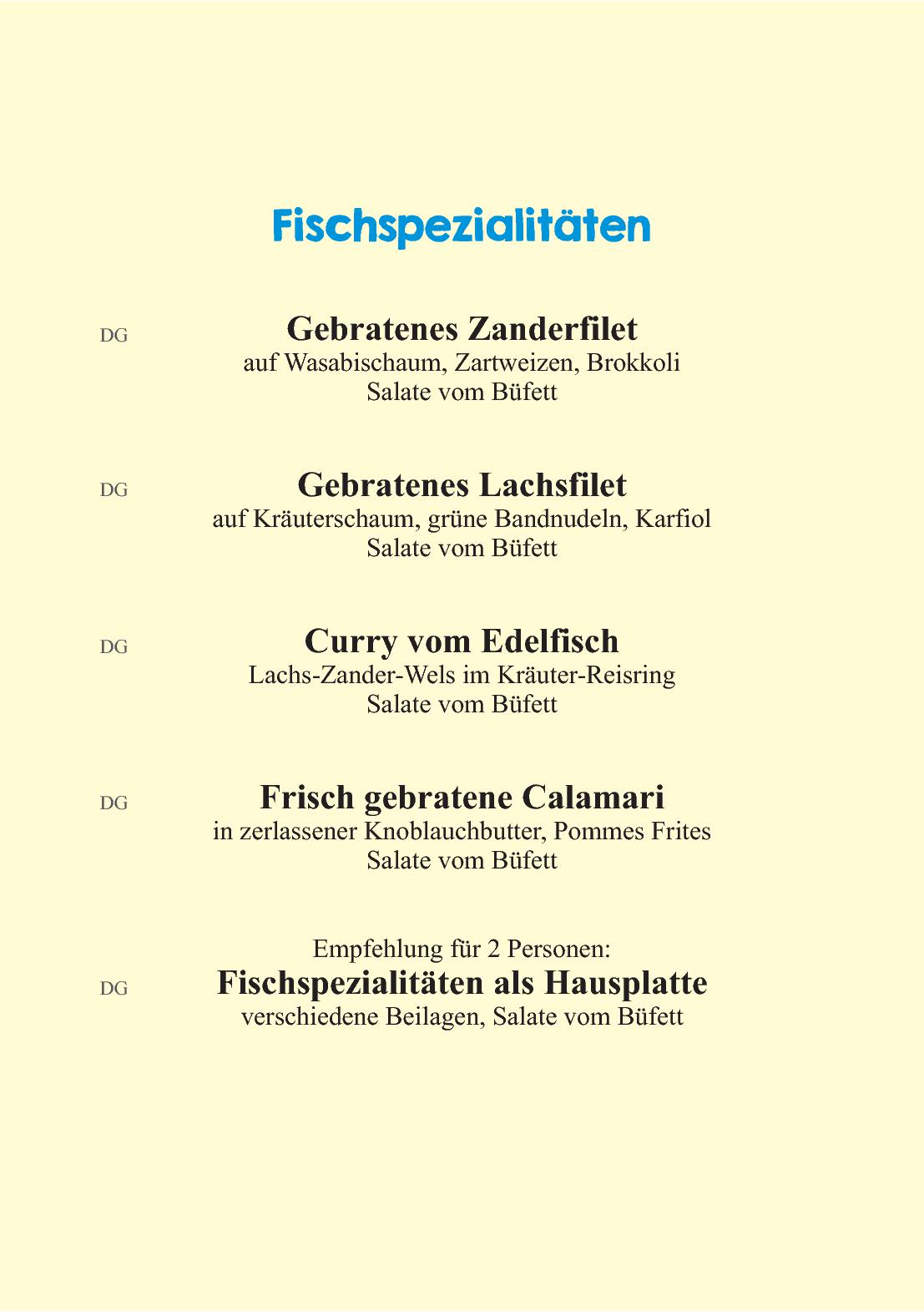 Speisekarte Ferienhotel Glocknerhof in Berg, Seite 6