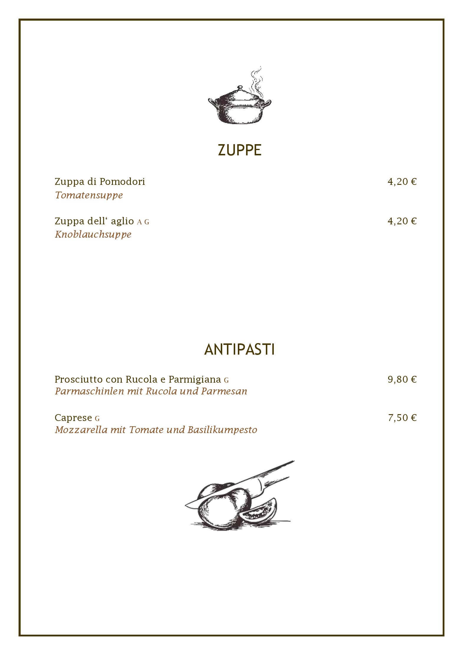 Speisekarte Pizzeria Villaggio in Strobl, Seite 6