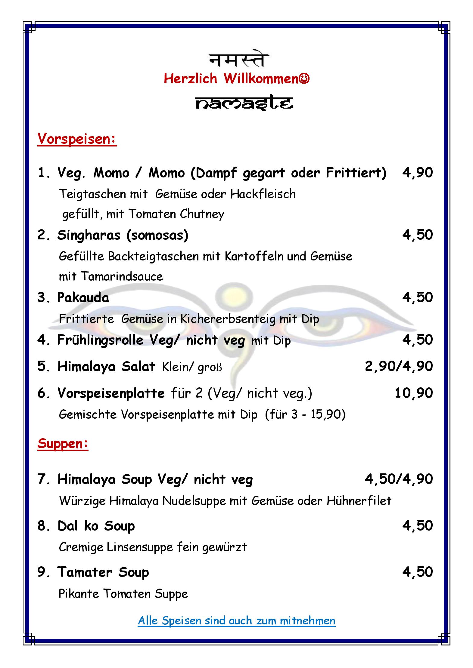 Speisekarte Everest Inn Fine Nepali Kitchen in Innsbruck, Seite 9