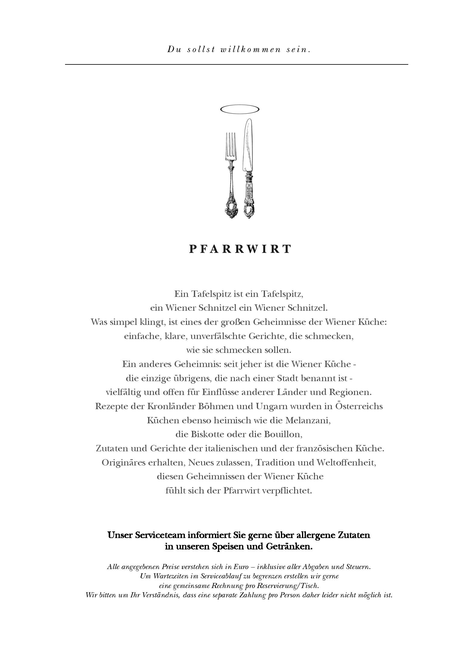 Speisekarte Pfarrplatz Gastronomiebetriebs GmbH in Wien, Seite 3