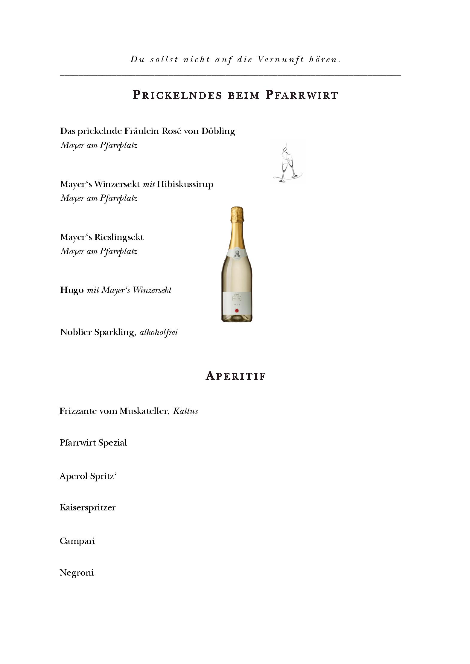 Speisekarte Pfarrplatz Gastronomiebetriebs GmbH in Wien, Seite 8