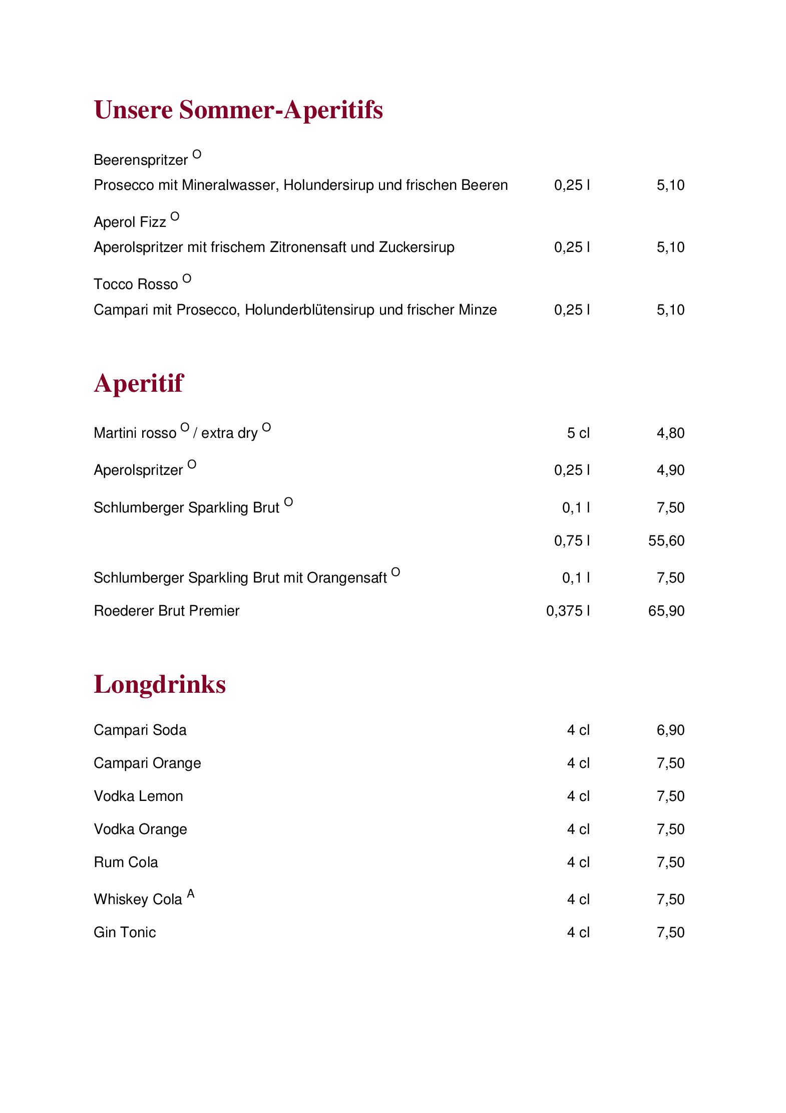 Speisekarte Wiener Rathauskeller in Wien, Seite 7