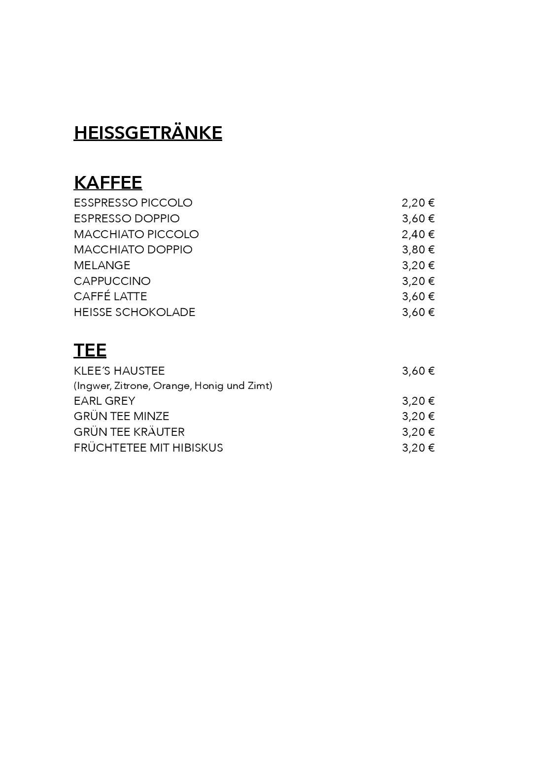 Speisekarte kem'S Bar & Kitchenette in Wien, Seite 15