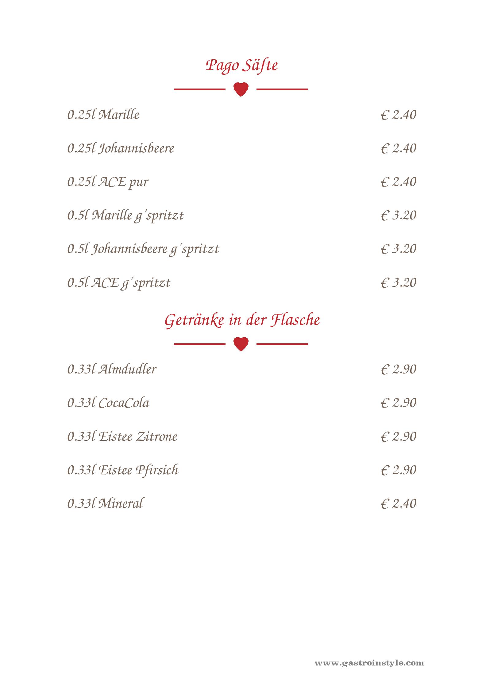 Speisekarte Metzgerwirt VIEH HELI in Bad Goisern, Seite 6