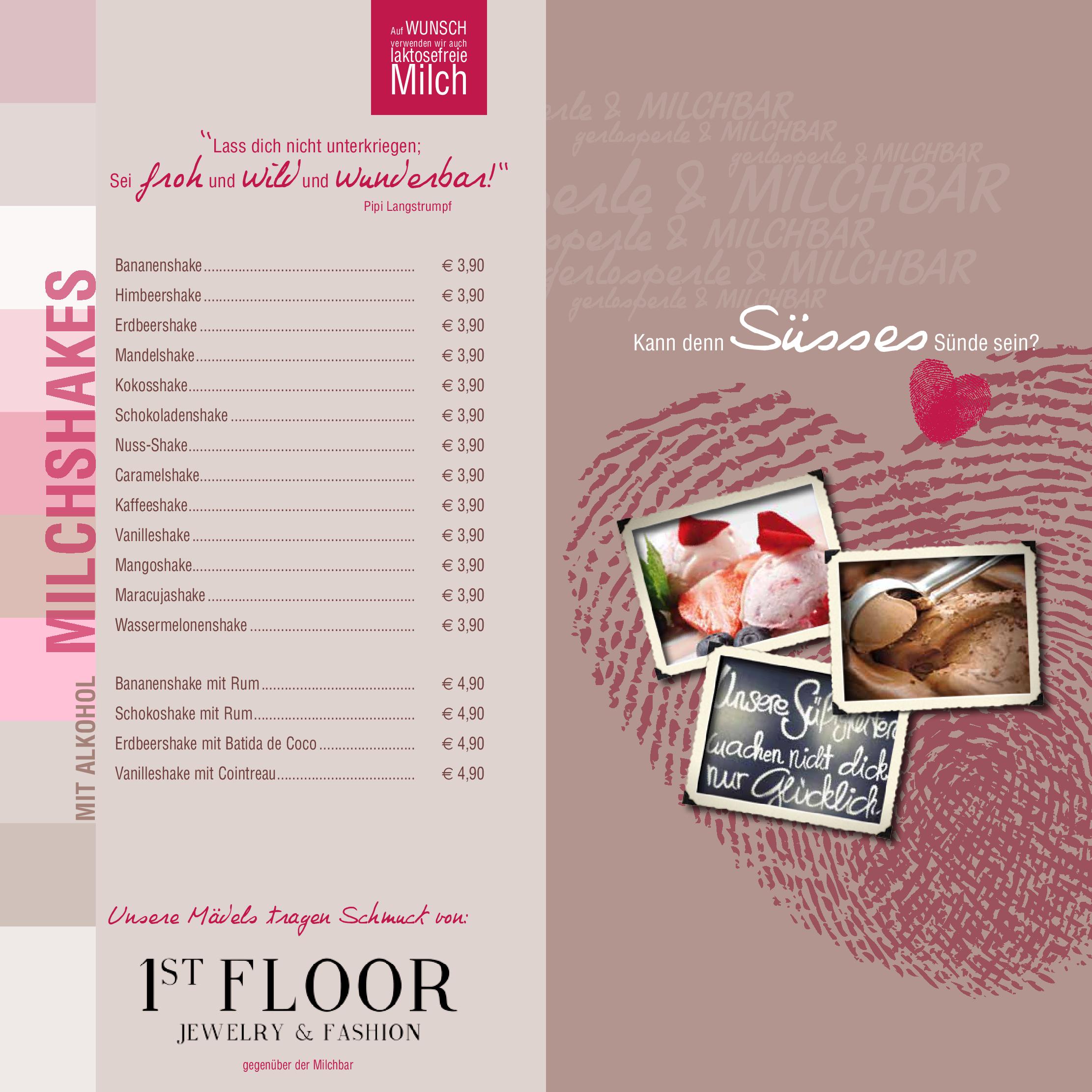 Speisekarte Milchbar & Gerlosperle in Gerlos, Seite 10