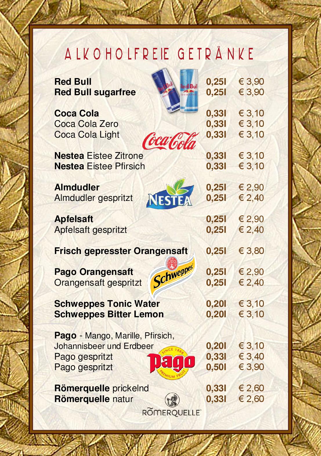 Speisekarte Stadler Cafe in Wiener Neustadt, Seite 16