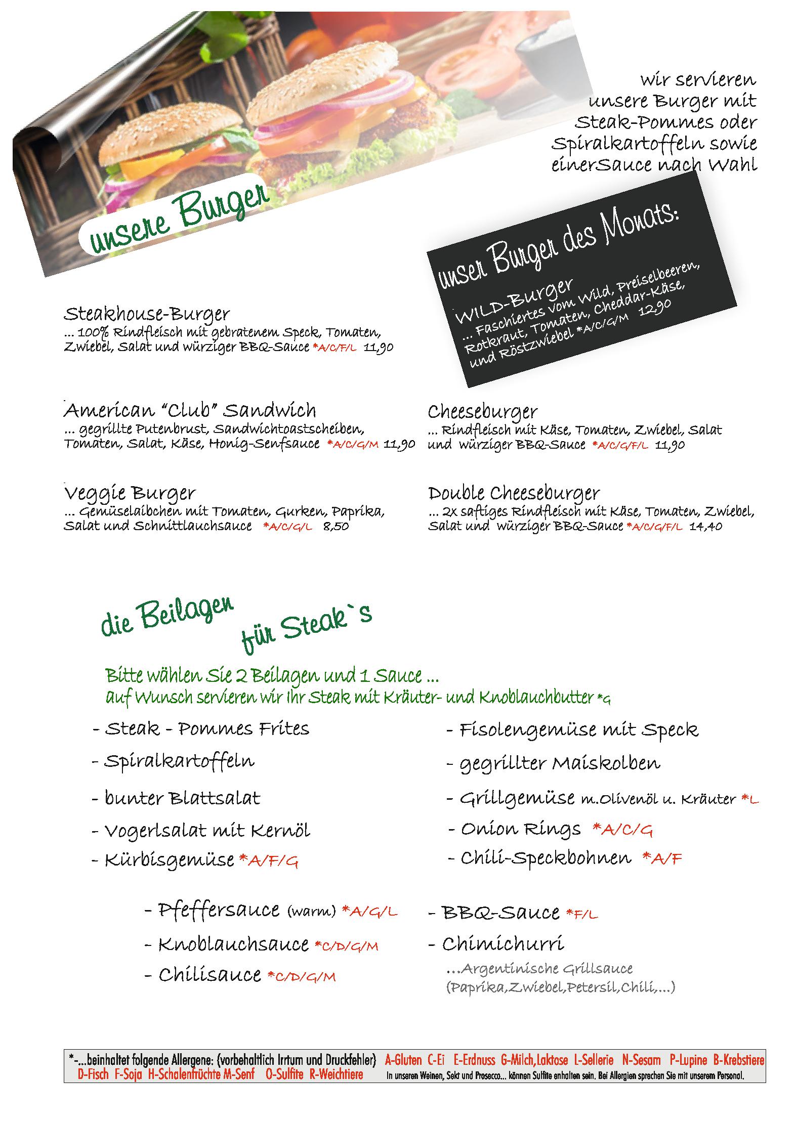 Speisekarte Cafe Zeitlos in Herzogenburg, Seite 3
