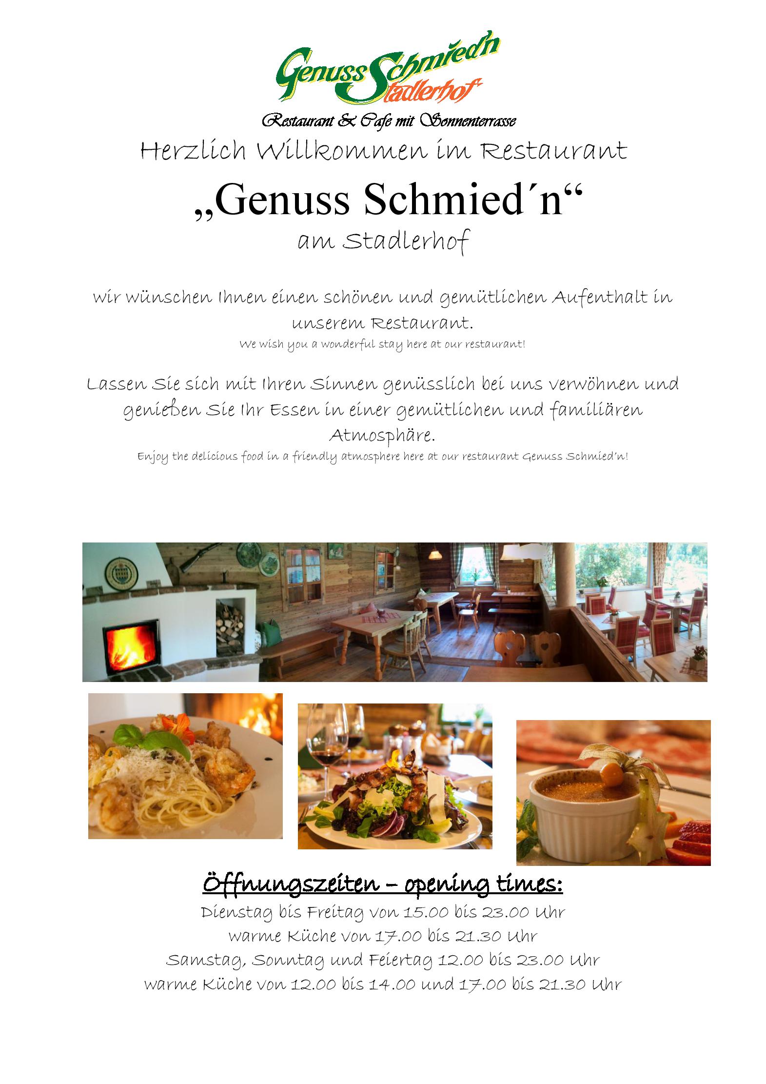 Speisekarte Genuss Schmied n in Kramsach, Seite 12