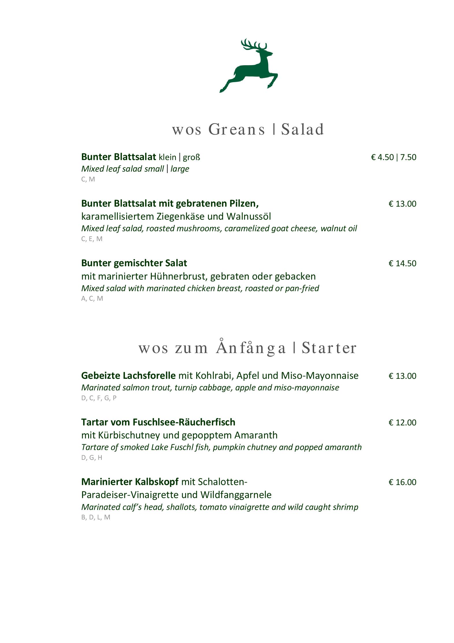 Speisekarte DIE GRILLEREI - steak & fish in Salzburg, Seite 3