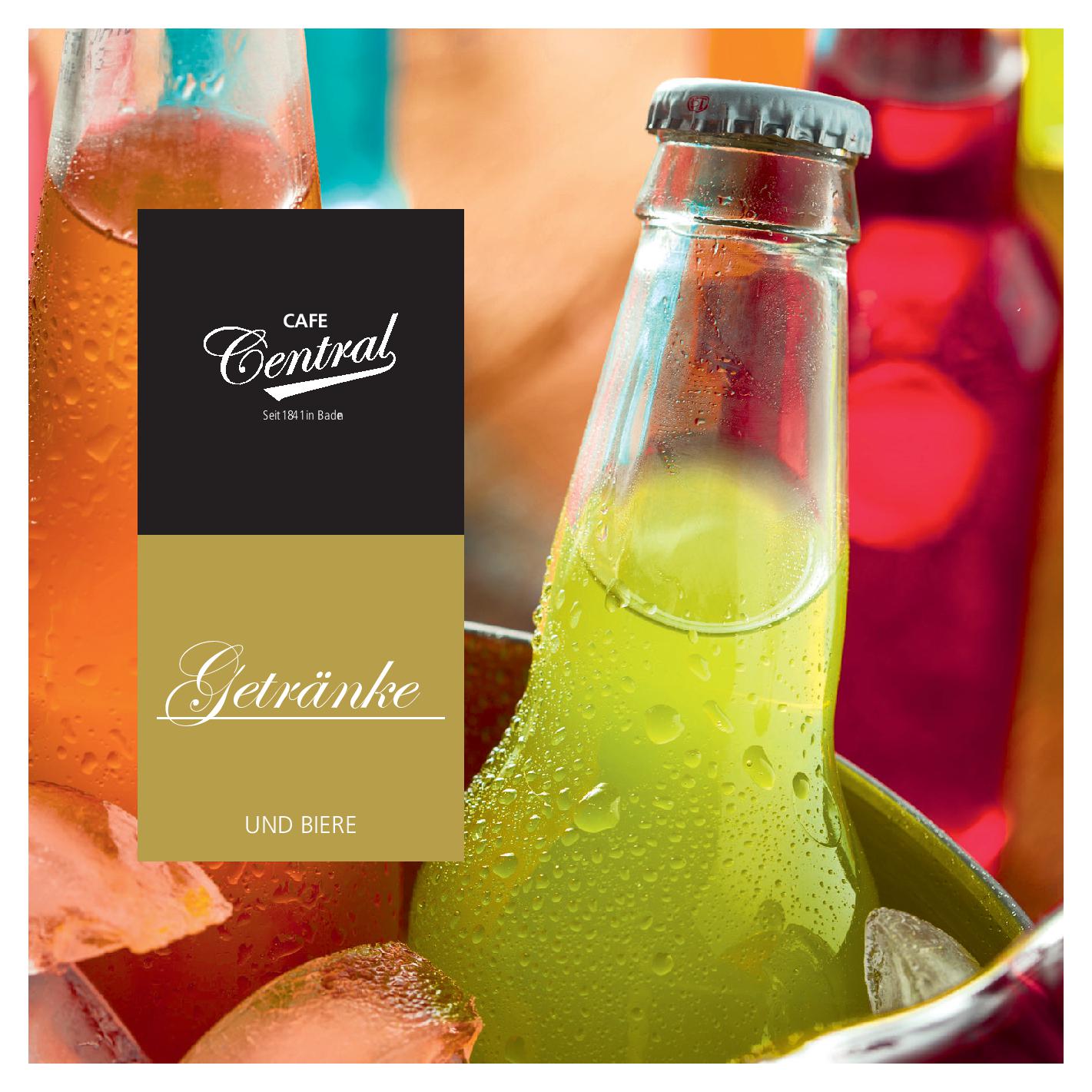 Speisekarte Cafe Central in Baden, Seite 12