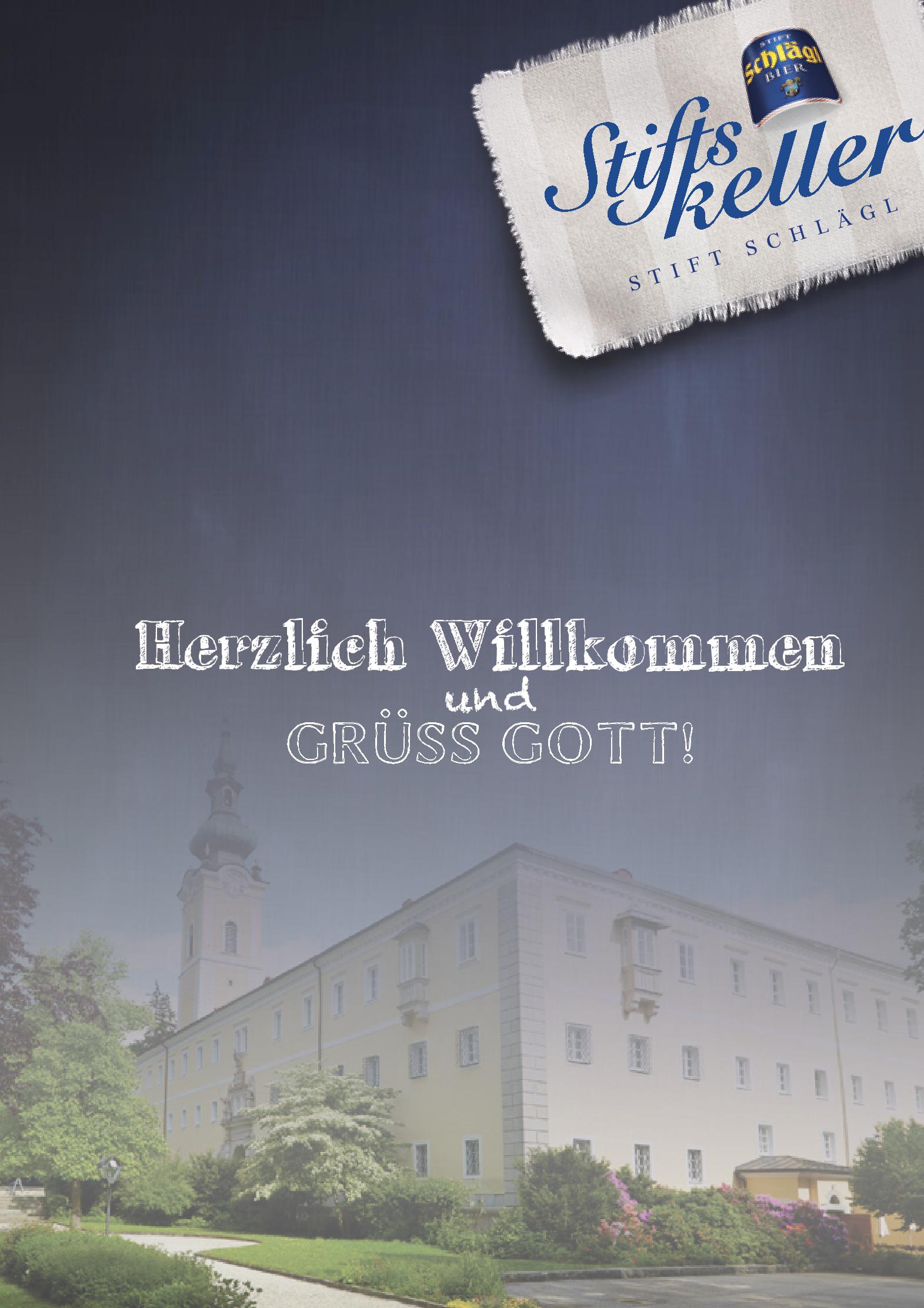 Speisekarte Stift Schlägl in Aigen-Schlägl, Seite 1