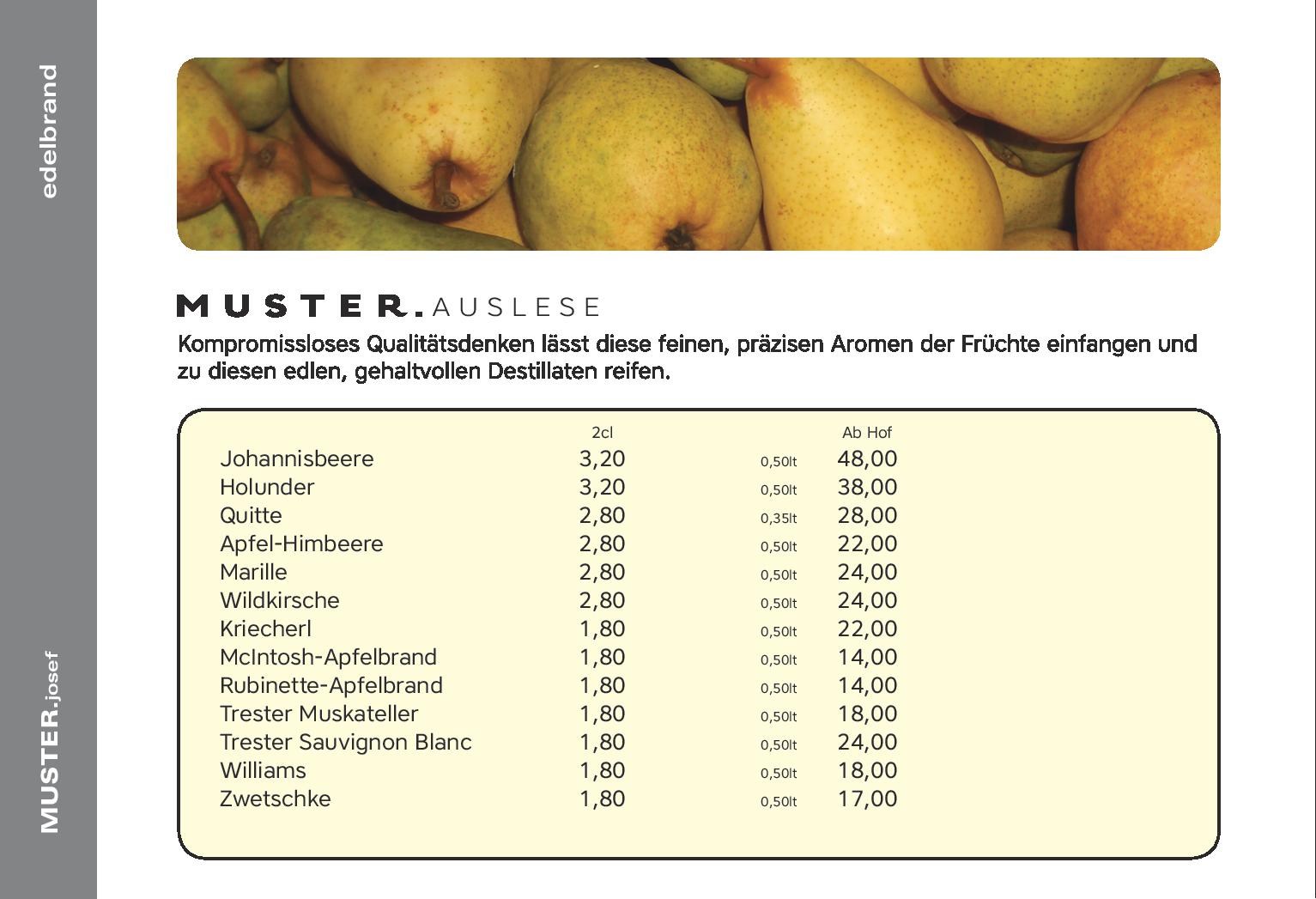 Speisekarte Muster in Gamlitz, Seite 20