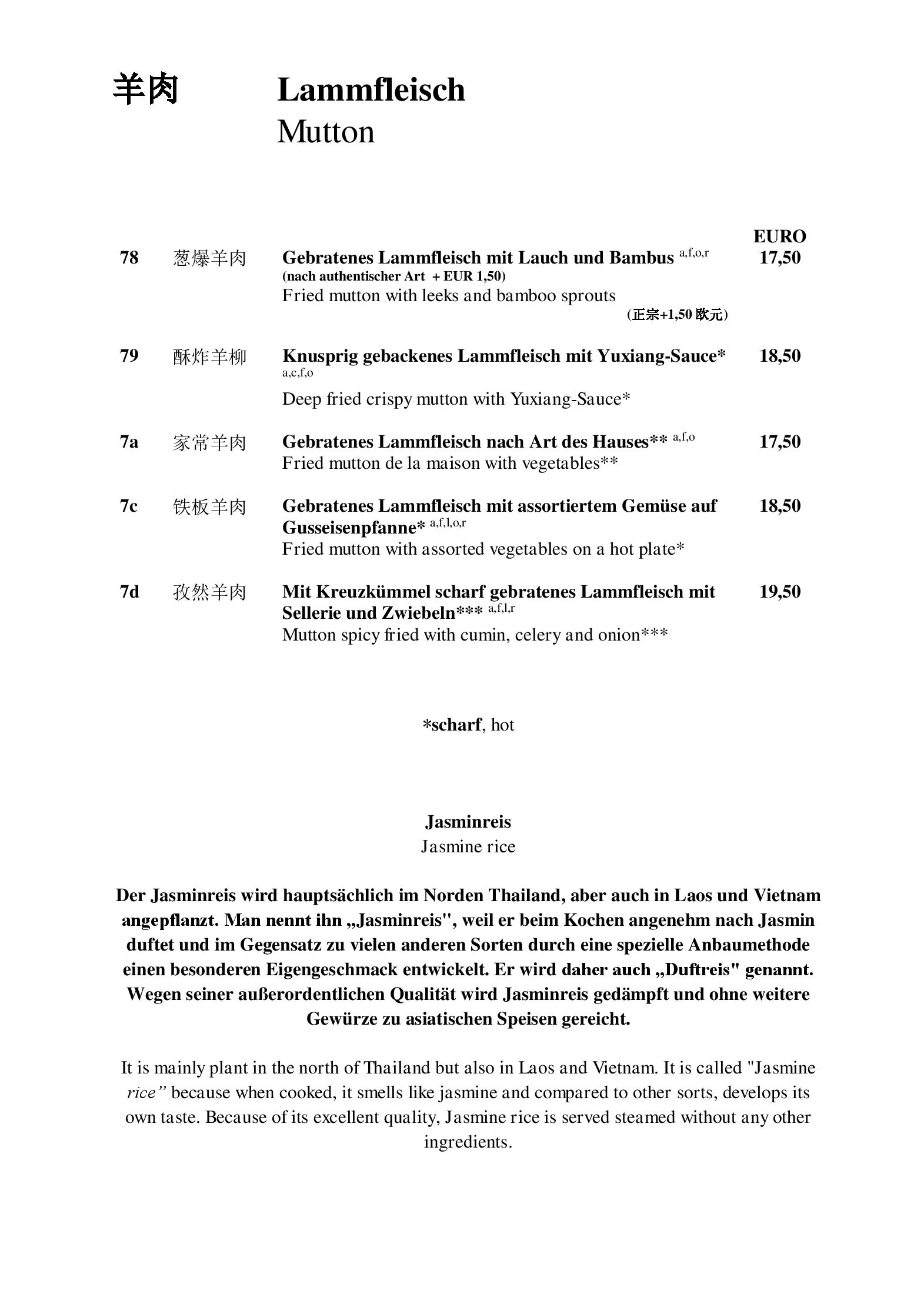 Speisekarte China-Restaurant Sichuan in Wien, Seite 13