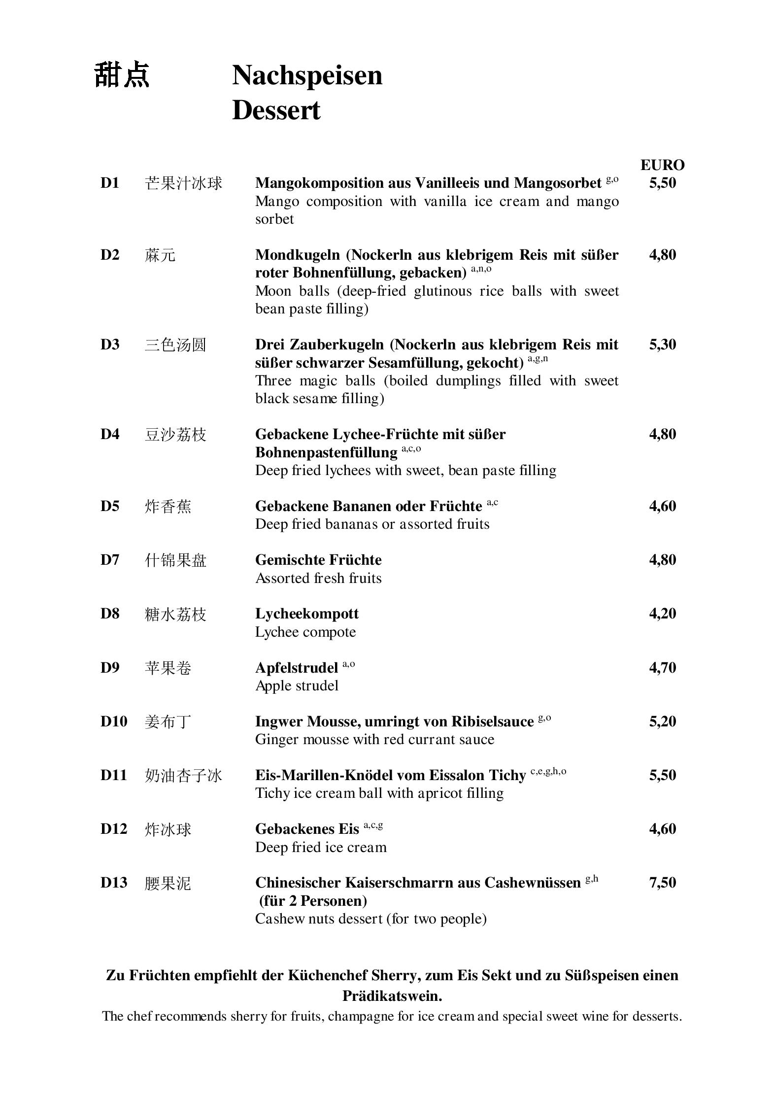Speisekarte China-Restaurant Sichuan in Wien, Seite 20