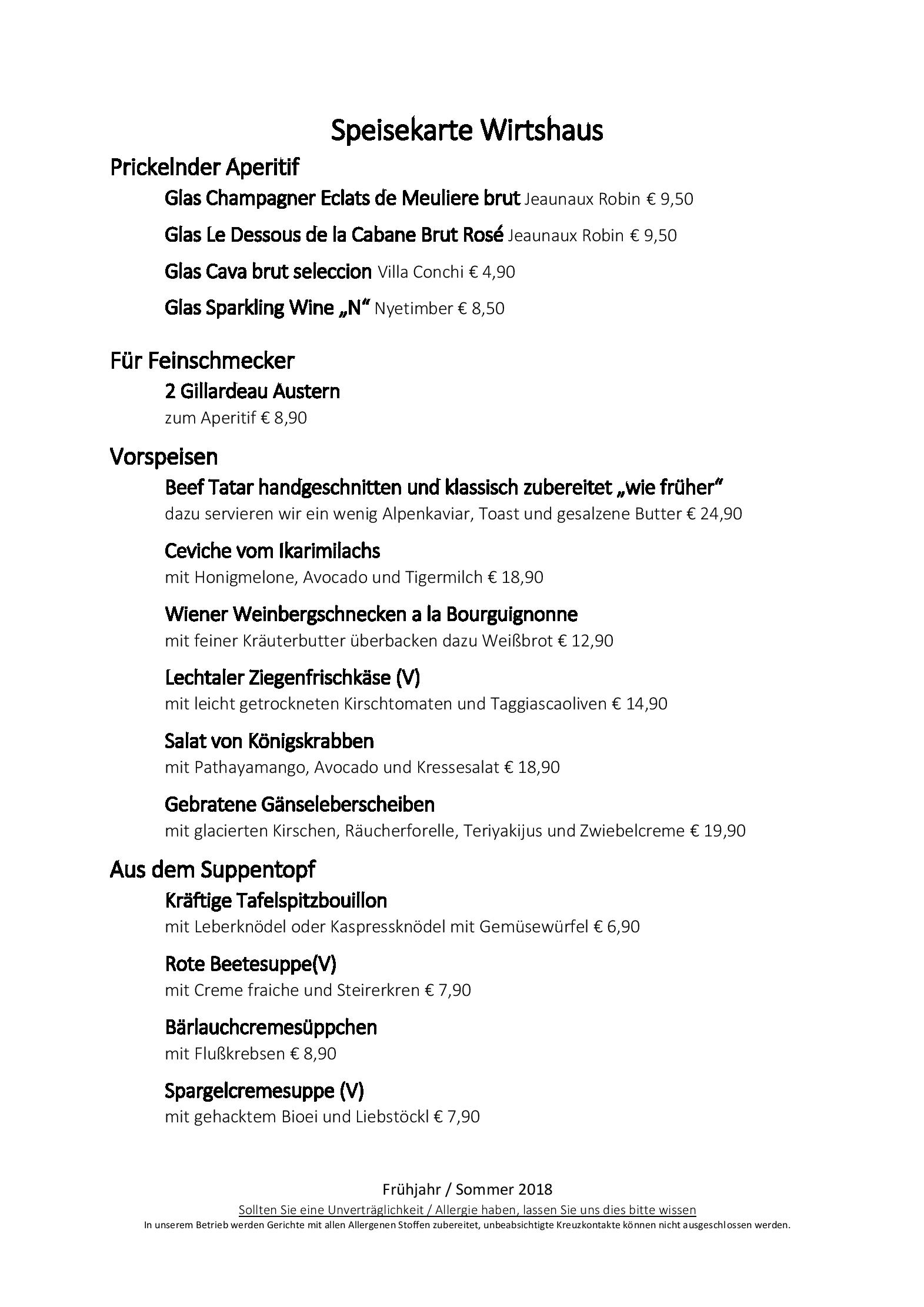 Speisekarte Genießerwirtshaus 'das Müllers' in Grän, Seite 5