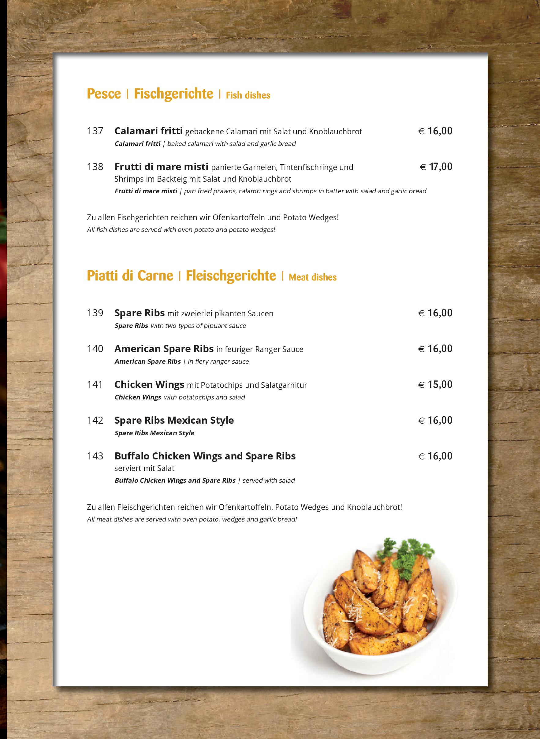 Speisekarte Après Ski & Restaurant in Fügen, Seite 23