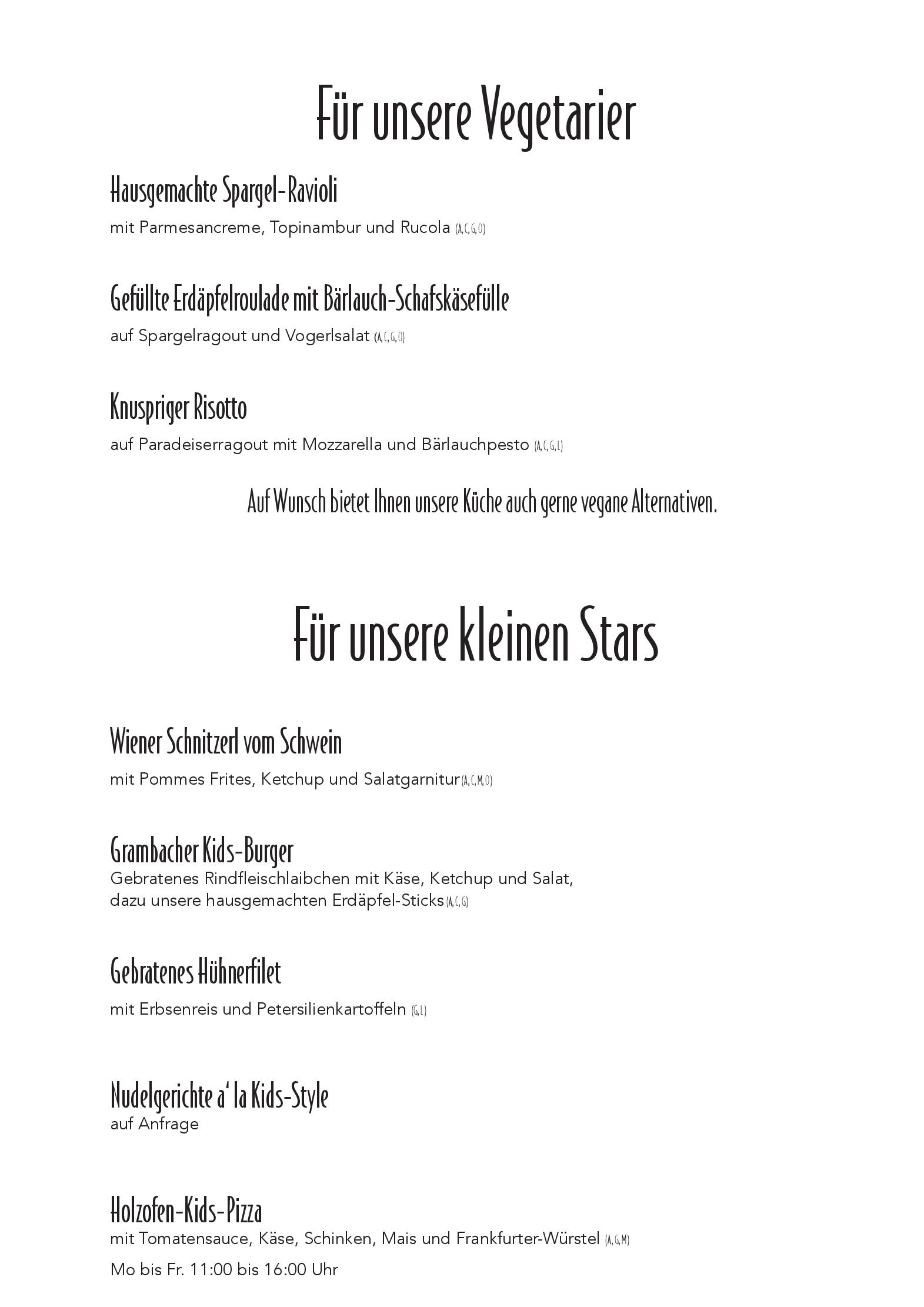 Speisekarte Hotel&Restaurant Das Grambacher in Grambach, Seite 5