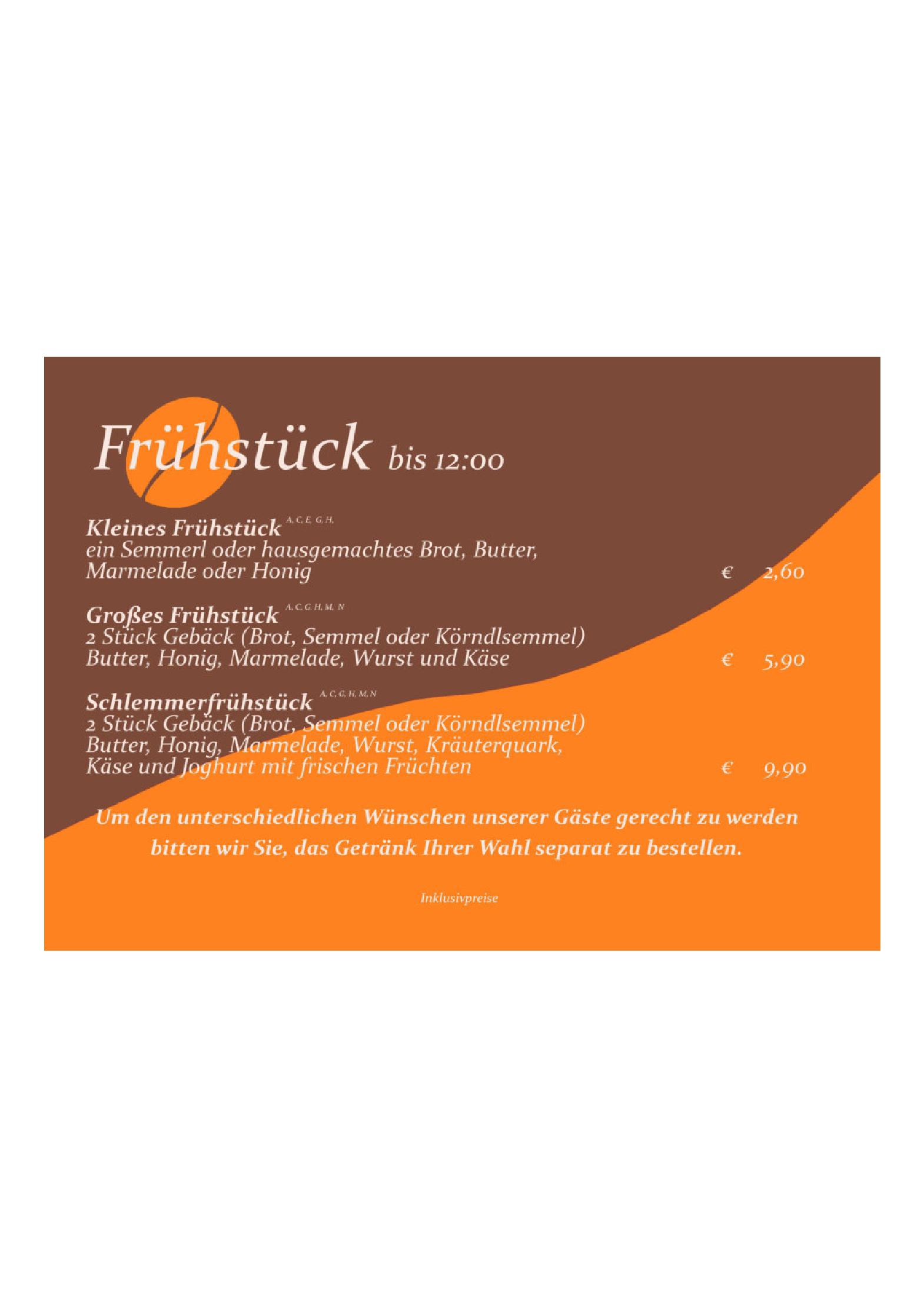 Speisekarte Cafe 172, Neuschäfer John-Patrick in Koessen, Seite 19