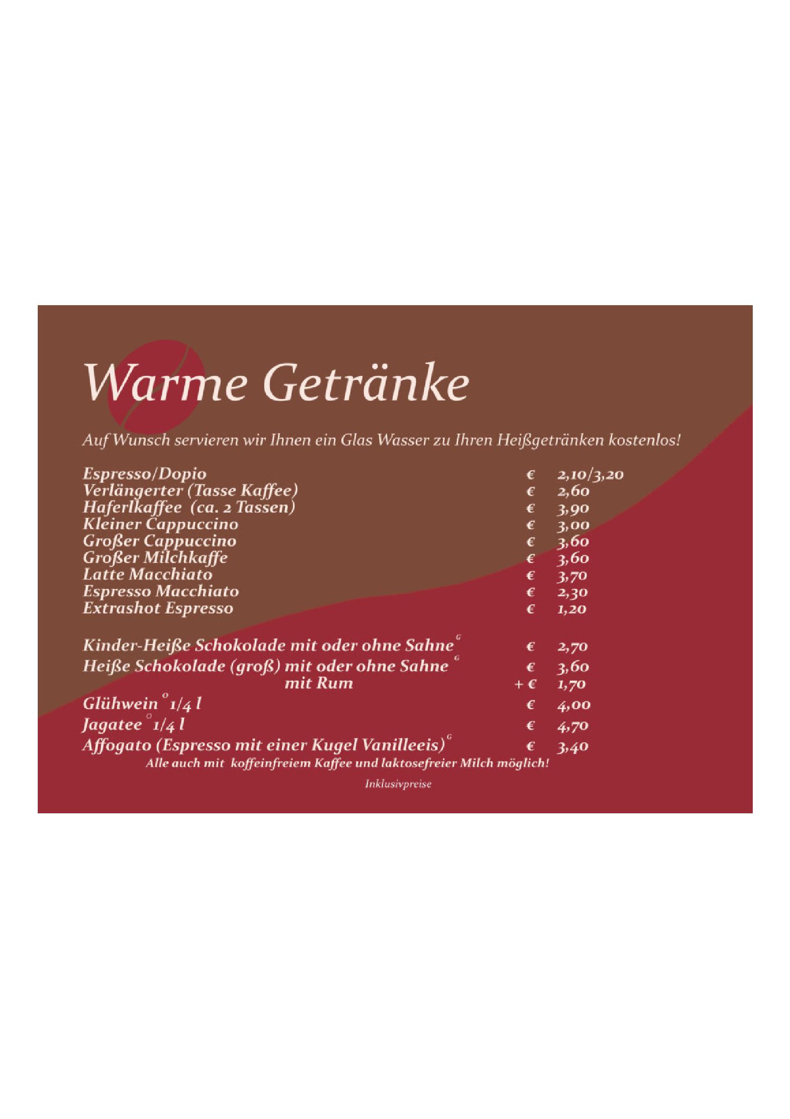 Speisekarte Cafe 172, Neuschäfer John-Patrick in Koessen, Seite 22