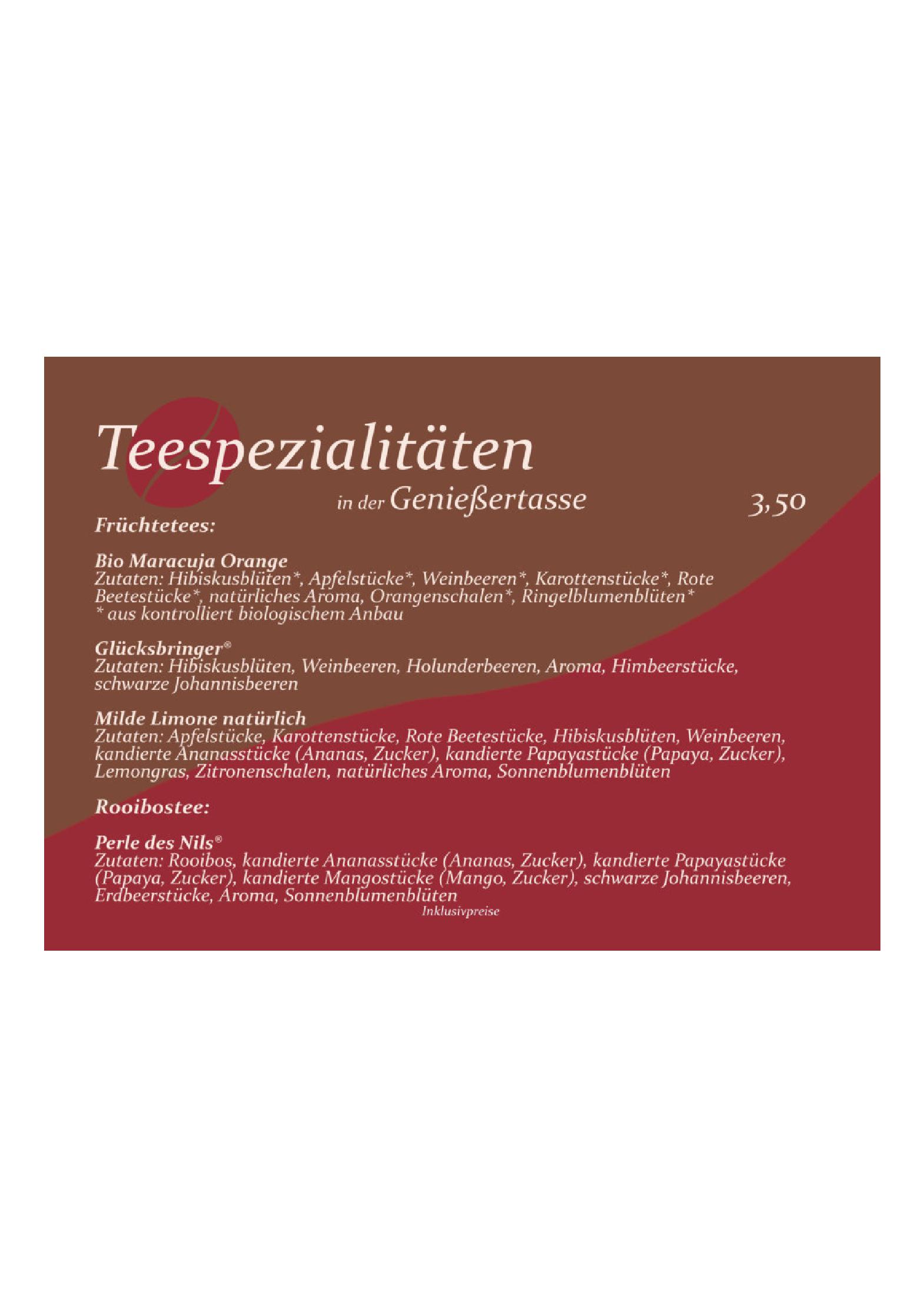Speisekarte Cafe 172, Neuschäfer John-Patrick in Koessen, Seite 24