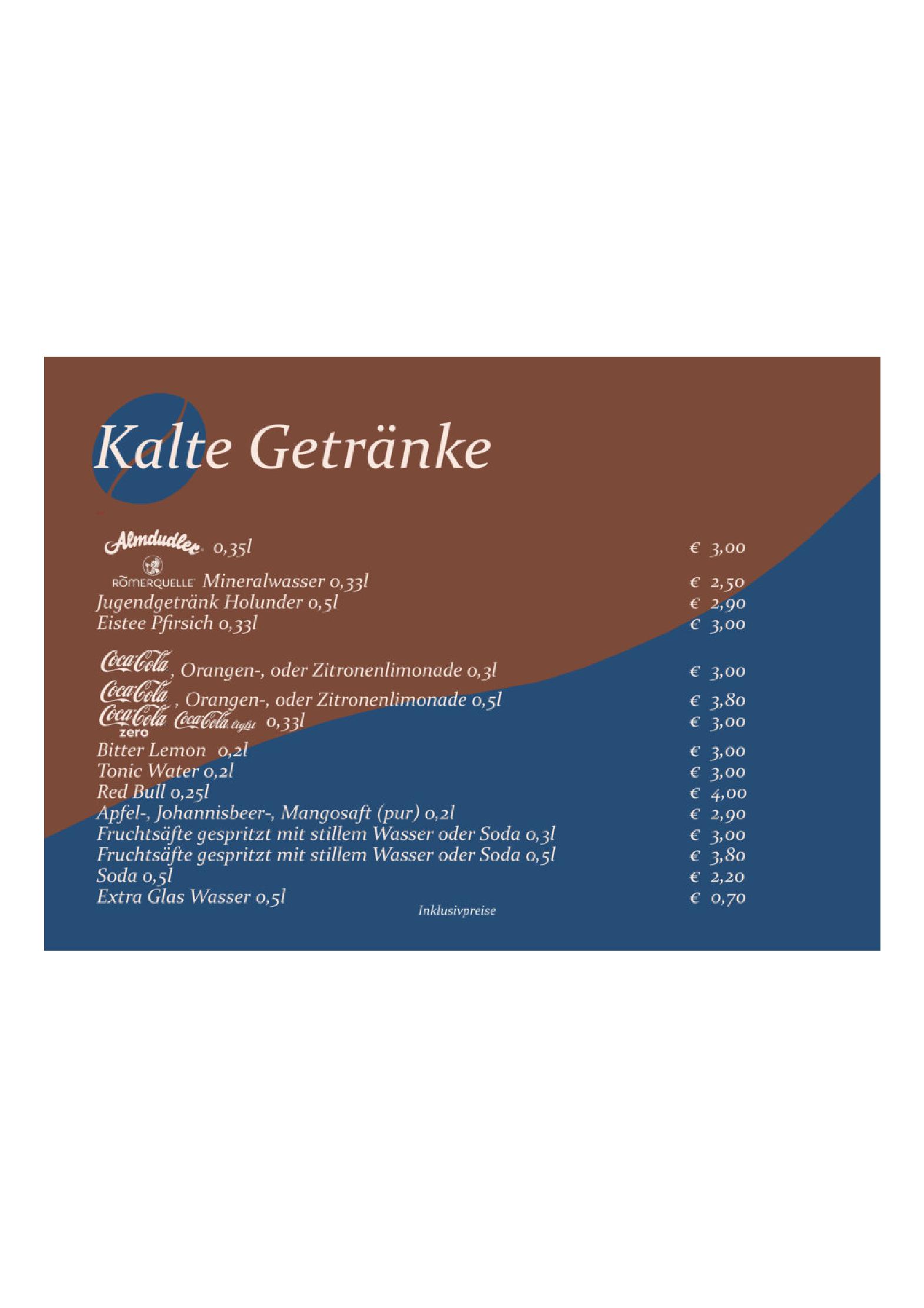 Speisekarte Cafe 172, Neuschäfer John-Patrick in Koessen, Seite 26