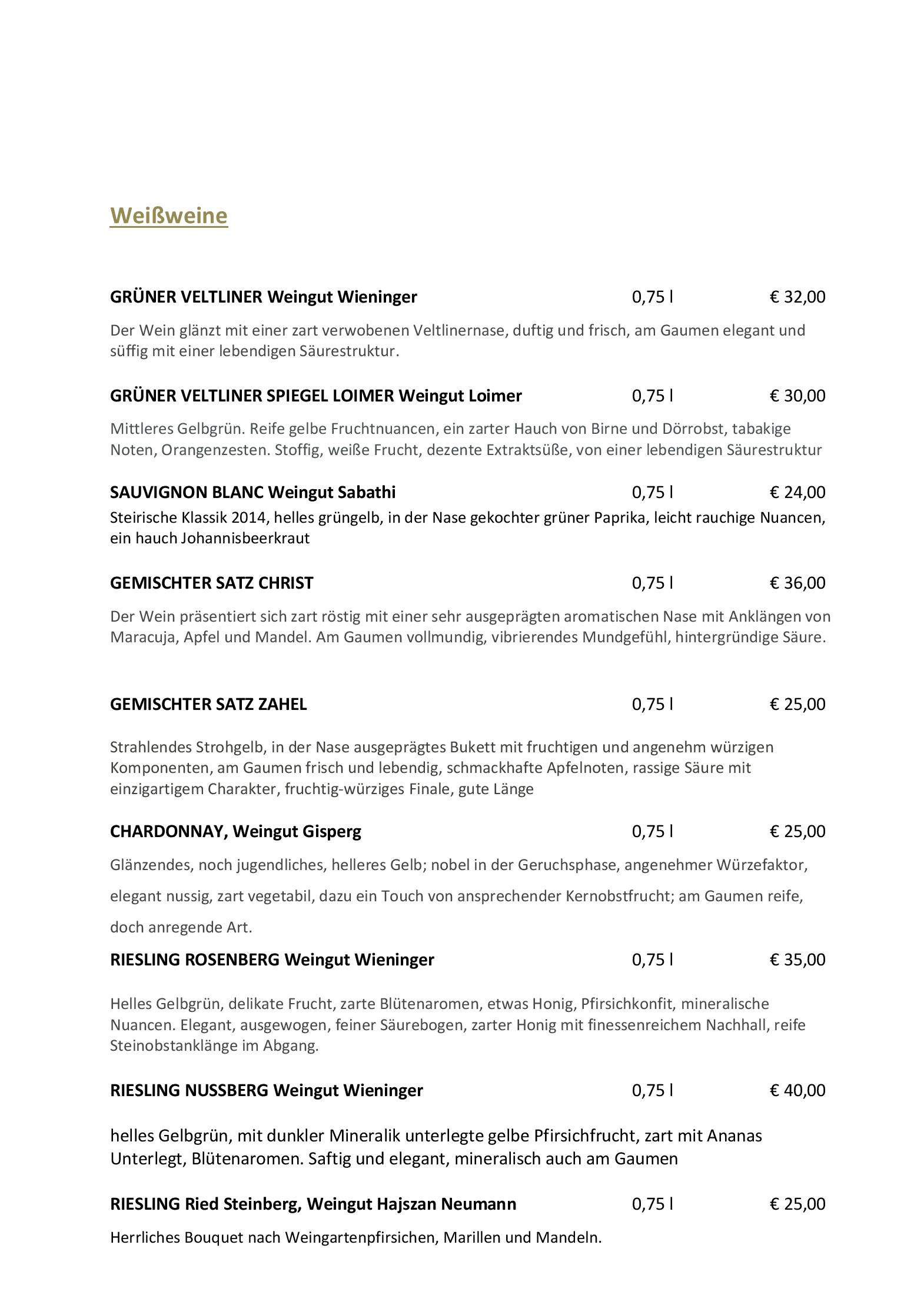 Speisekarte Universitätsbrauhaus in Wien, Seite 12