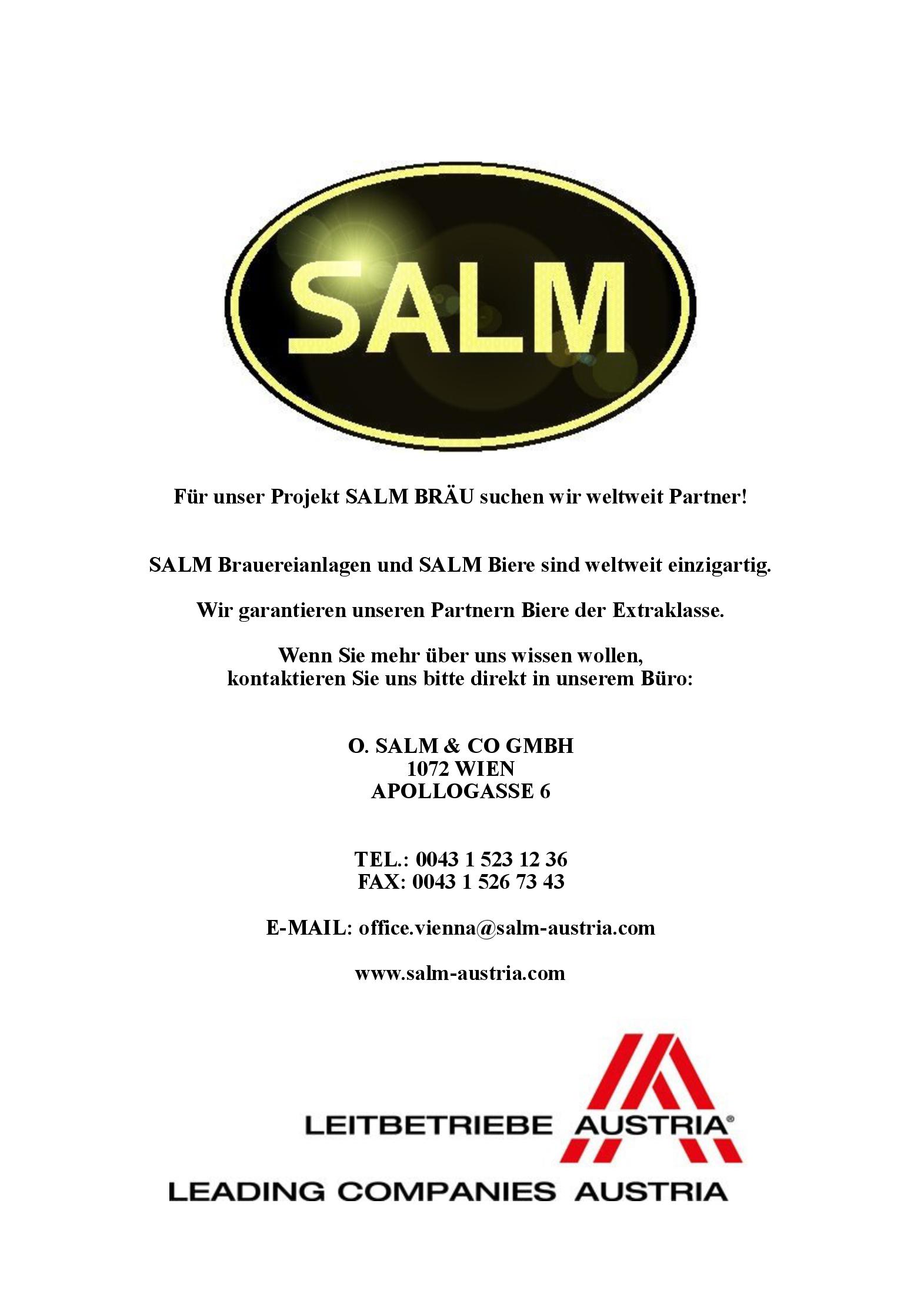 Speisekarte SALM BRÄU Ges.m.b.H in Wien, Seite 15