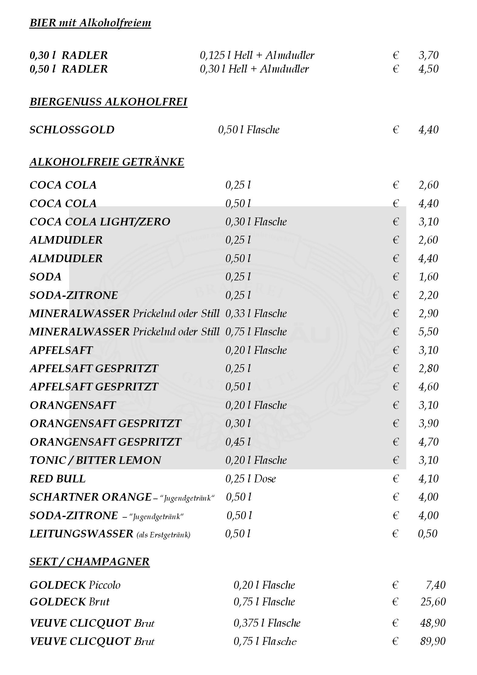 Speisekarte SALM BRÄU Ges.m.b.H in Wien, Seite 4