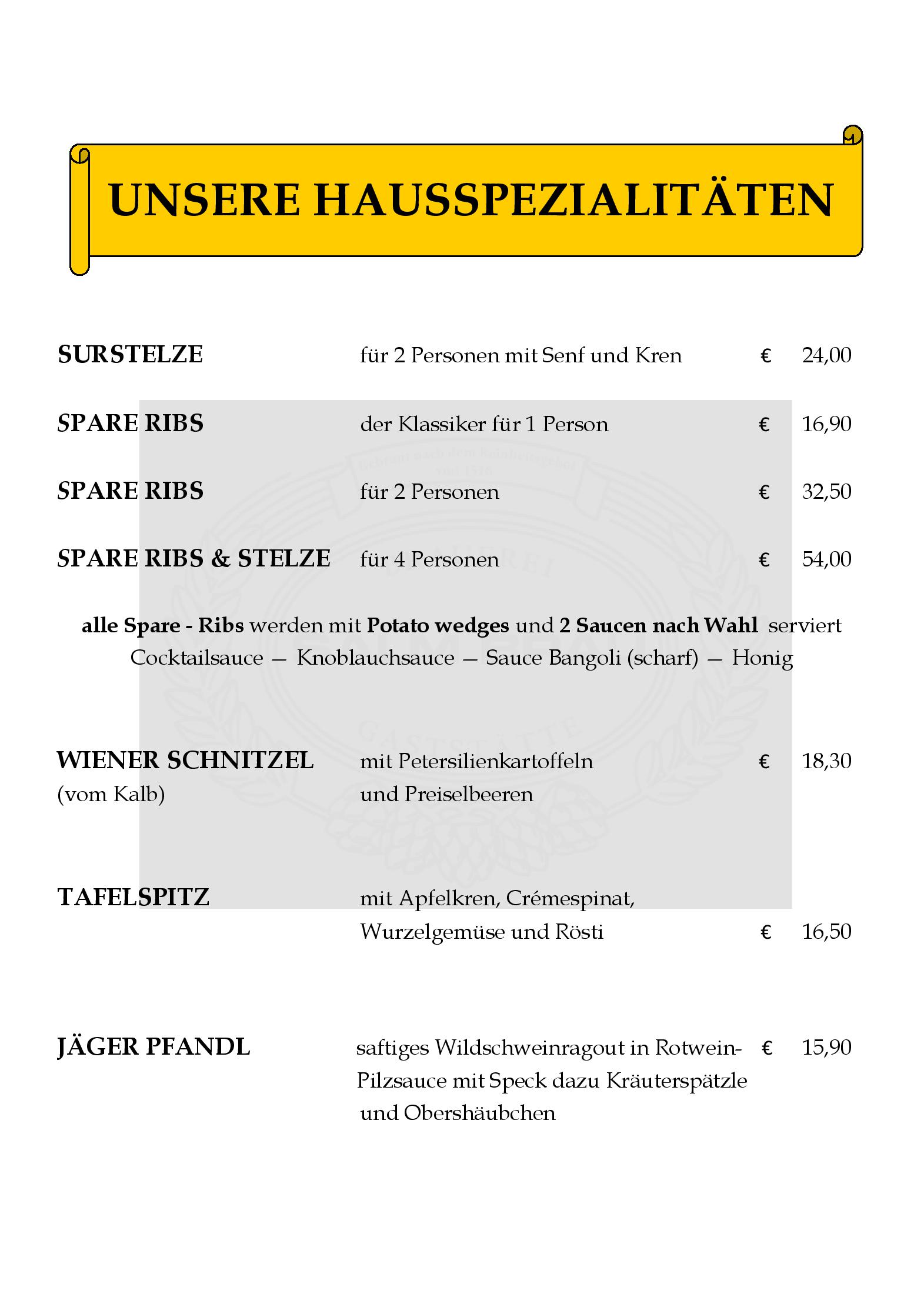 Speisekarte SALM BRÄU Ges.m.b.H in Wien, Seite 9