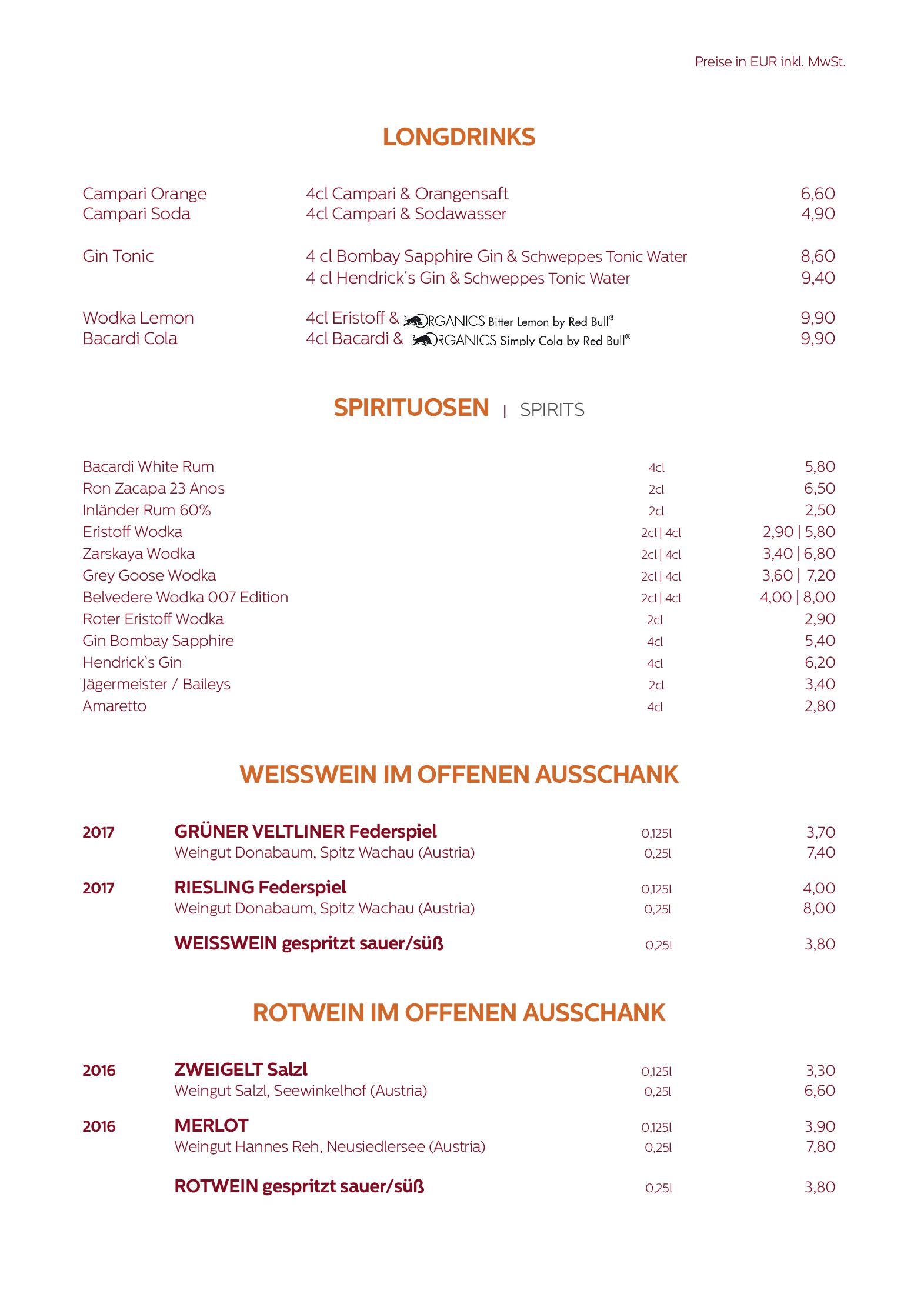 Speisekarte Wirtshaus am Giggijoch in Sölden, Seite 7