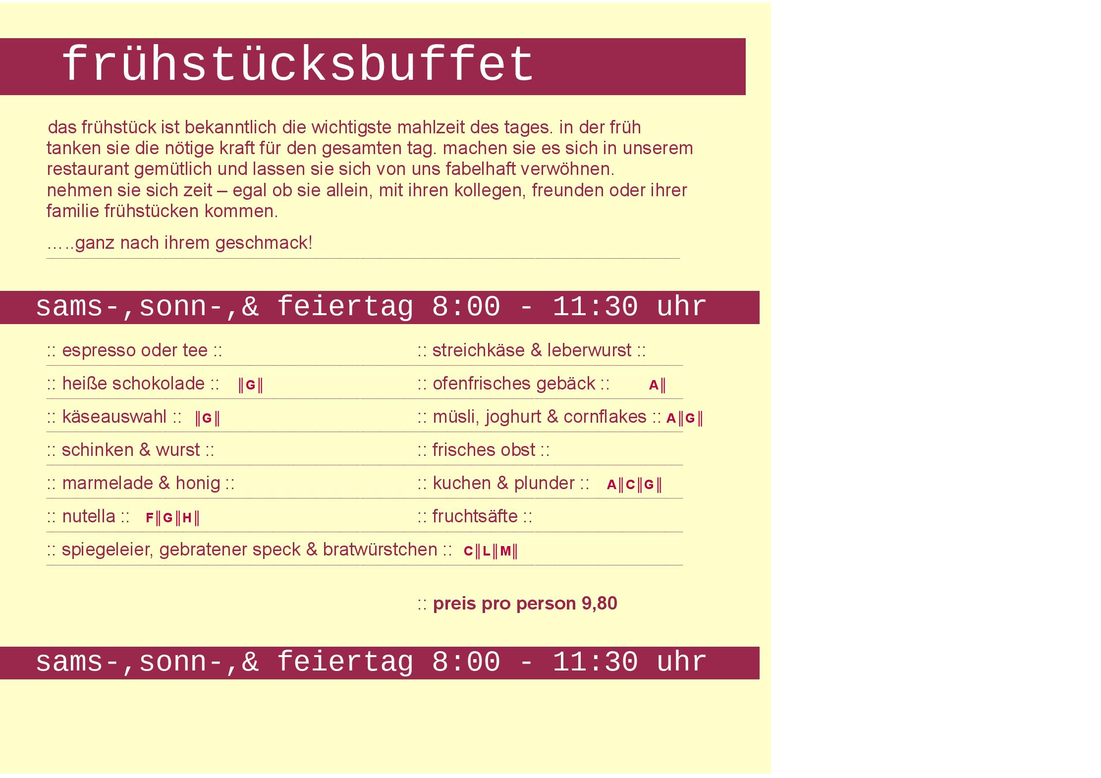 Speisekarte fabelhaft zum seeblick in Wien, Seite 8