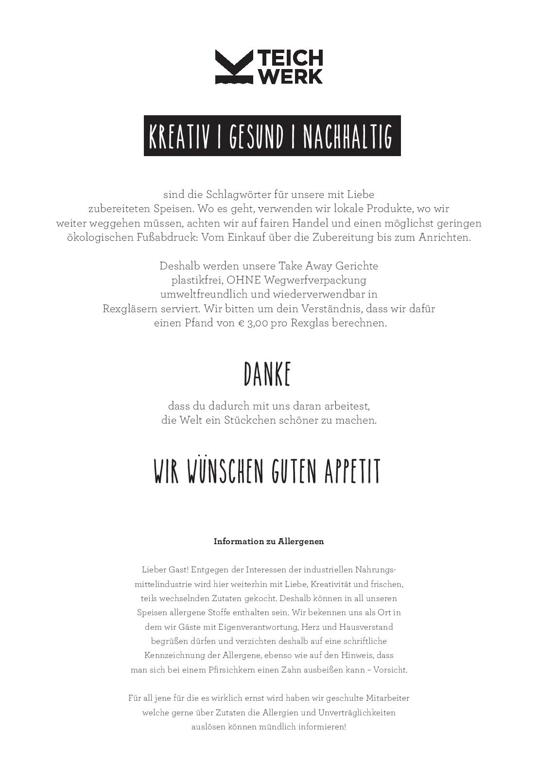 Speisekarte JKU Teichwerk in Linz, Seite 3
